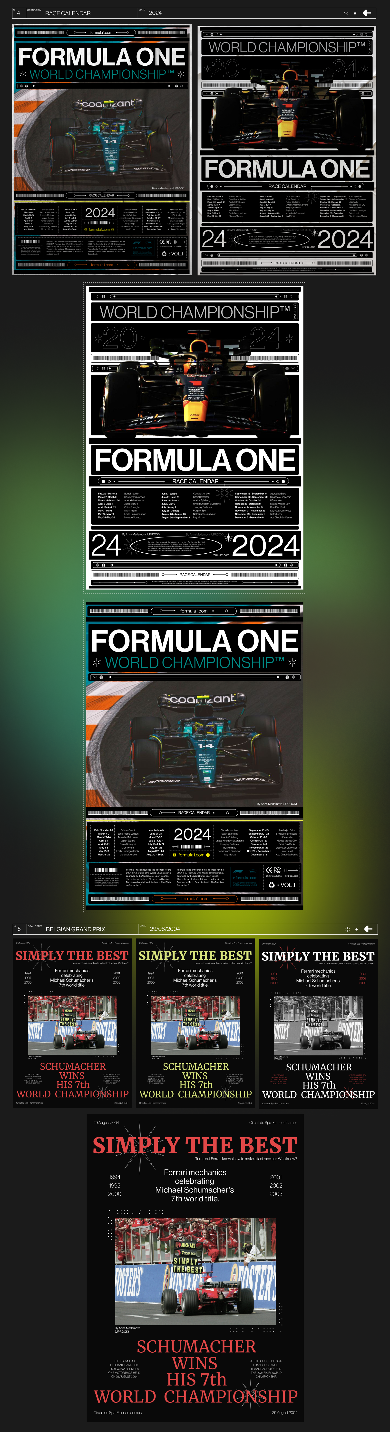 Posters collection | Formula 1 [Vol. 2] — Изображение №6 — Графика на Dprofile