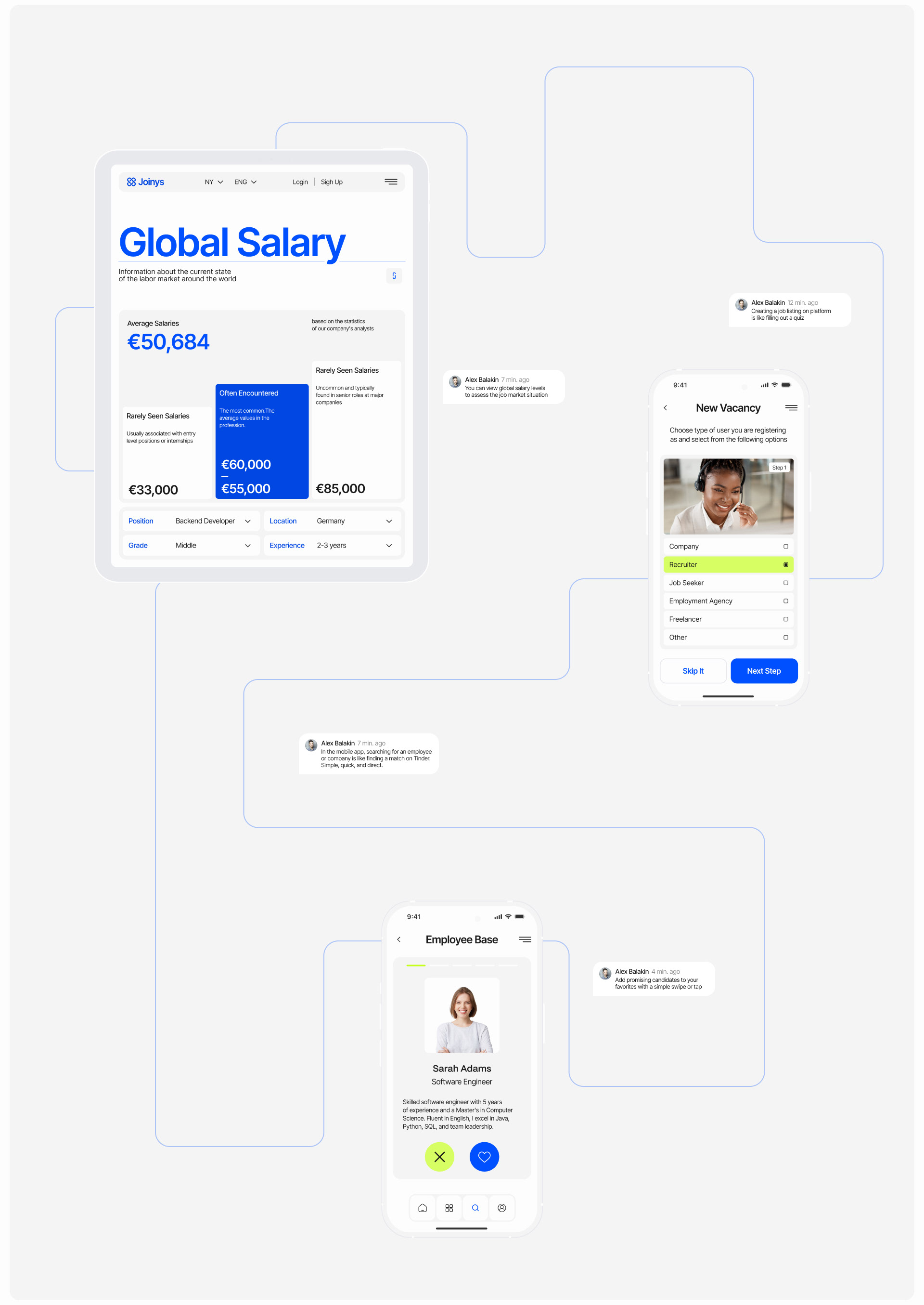 Joinys - Platform for Employees and Companies — Изображение №7 — Интерфейсы, Брендинг на Dprofile