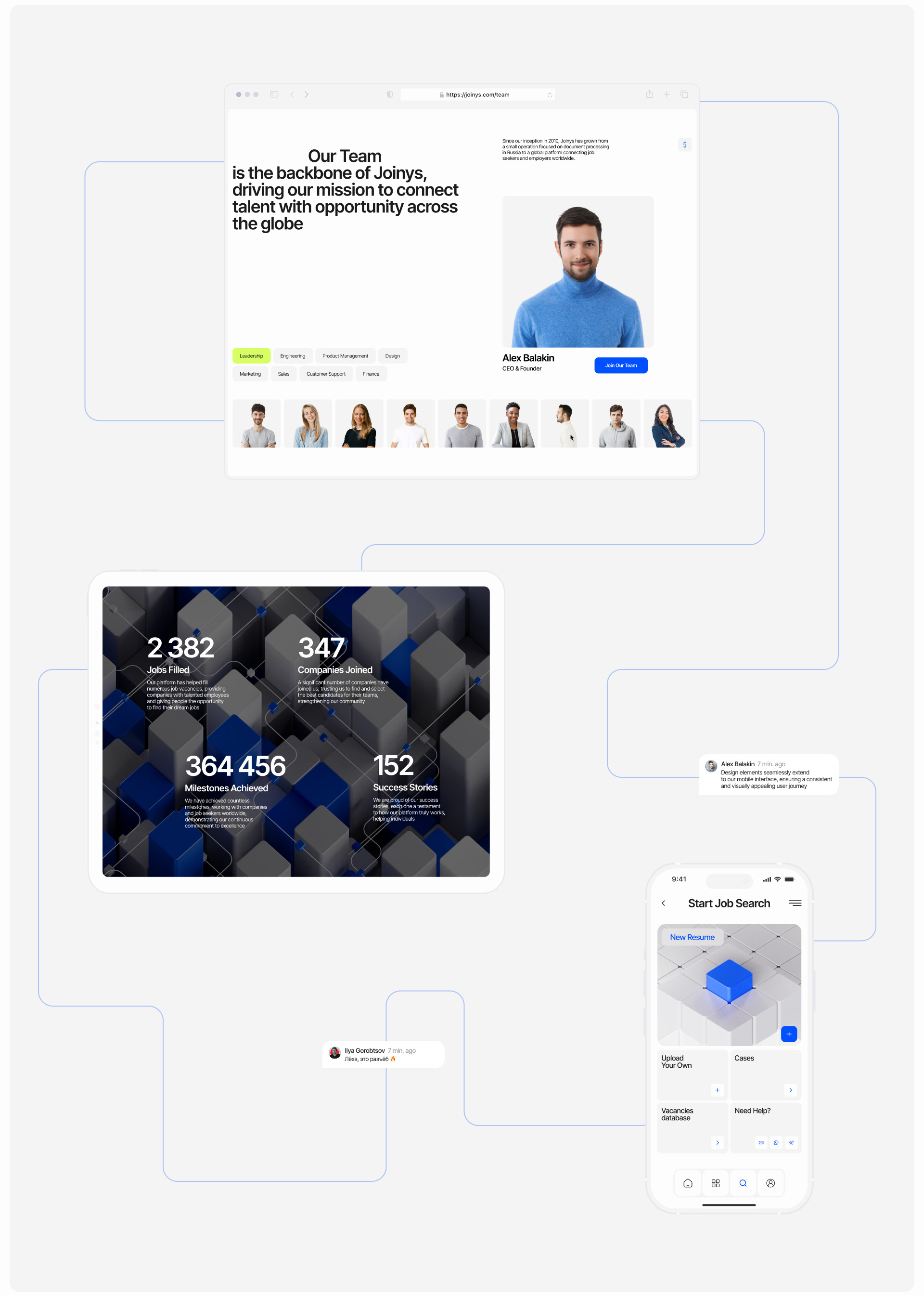 Joinys - Platform for Employees and Companies — Изображение №12 — Интерфейсы, Брендинг на Dprofile
