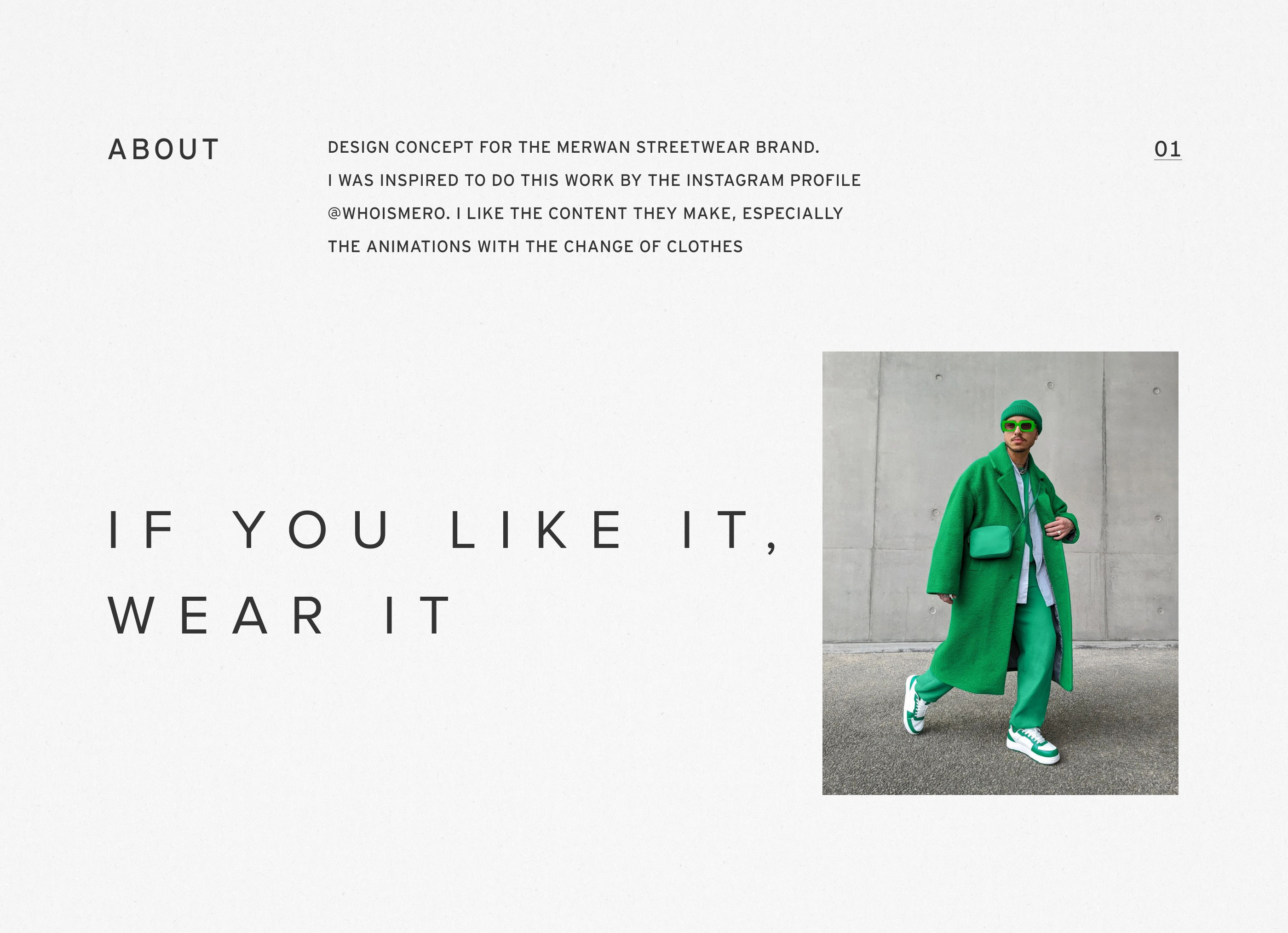 Merwan — Minimal Streetwear — Изображение №2 — Интерфейсы, Брендинг на Dprofile