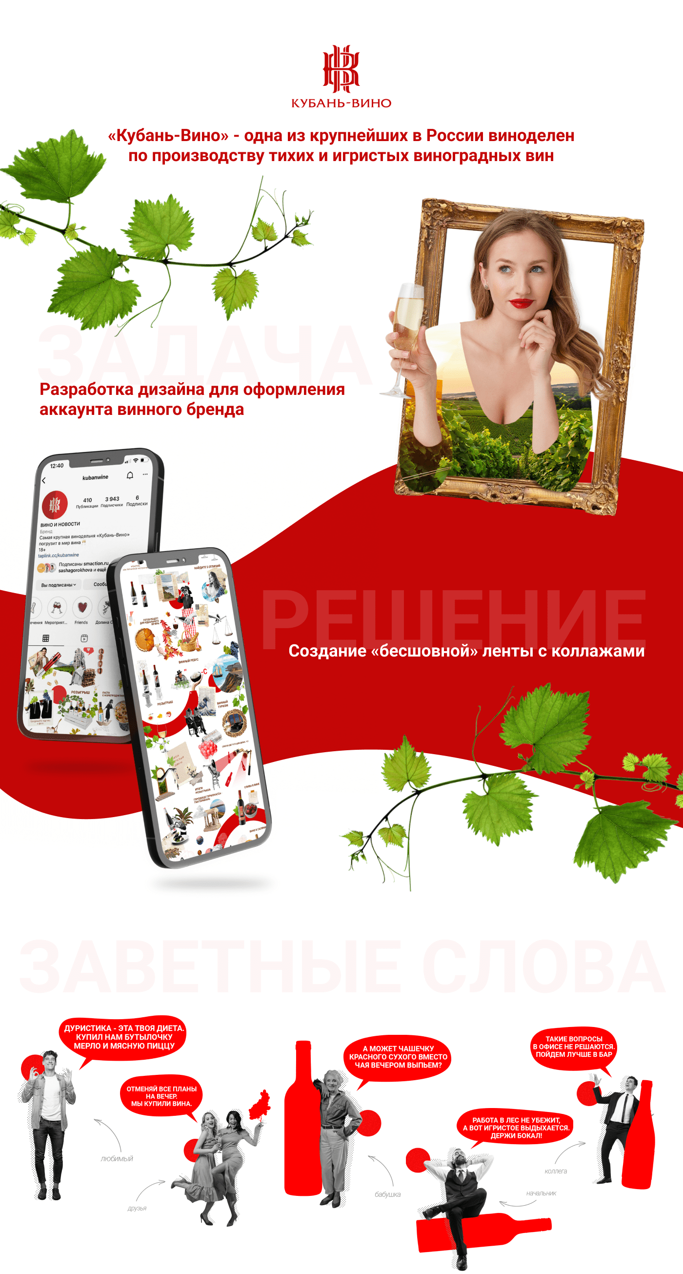 Коллажи для Кубань-Вино — Изображение №1 — Графика, Маркетинг на Dprofile