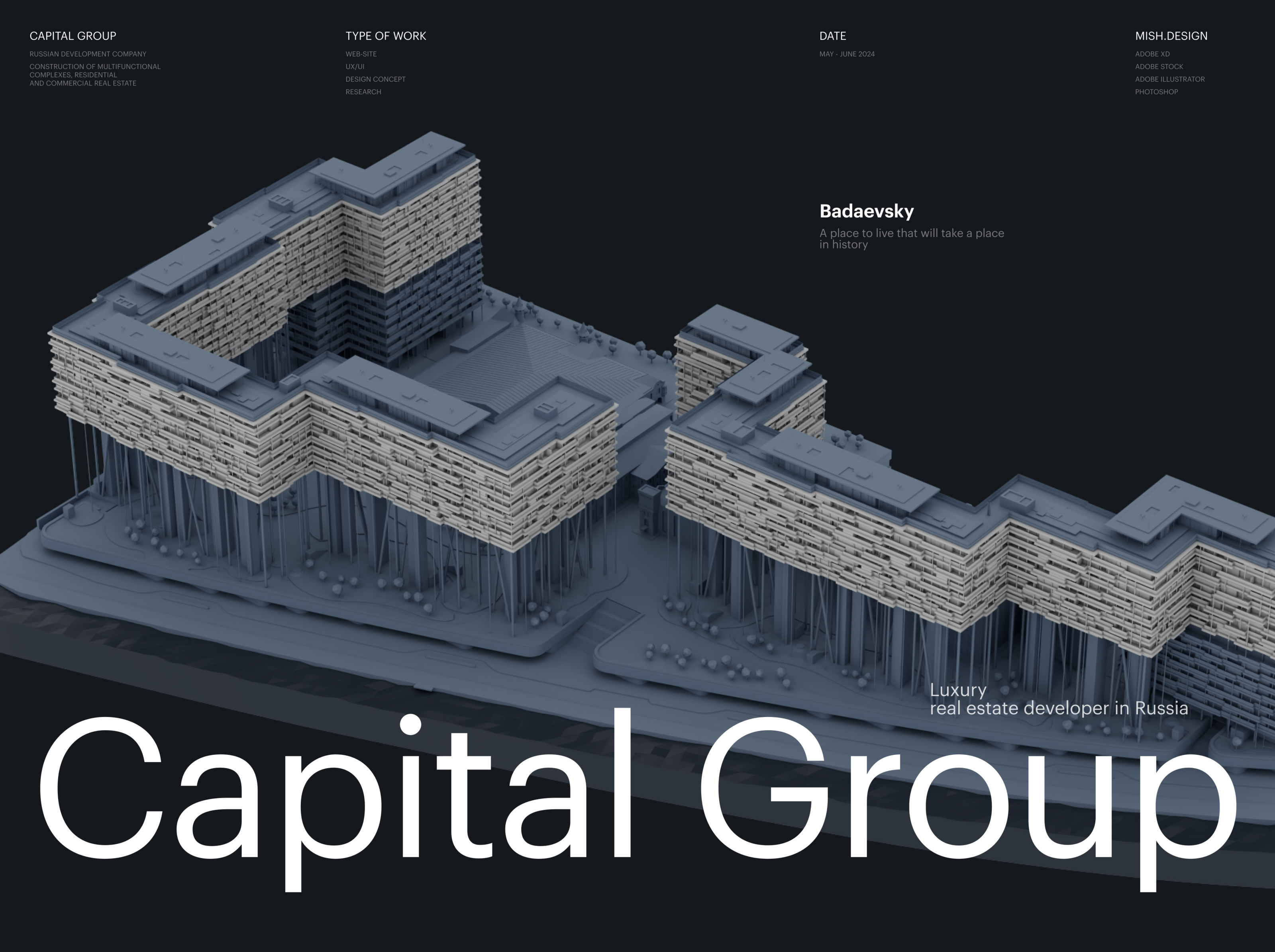 Сайт девелопера Capital Group — Изображение №1 — Интерфейсы, Иллюстрация на Dprofile