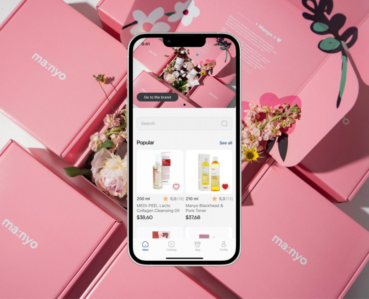 UX/UI/Mobile APP Korean Cosmetics Store на Dprofile
