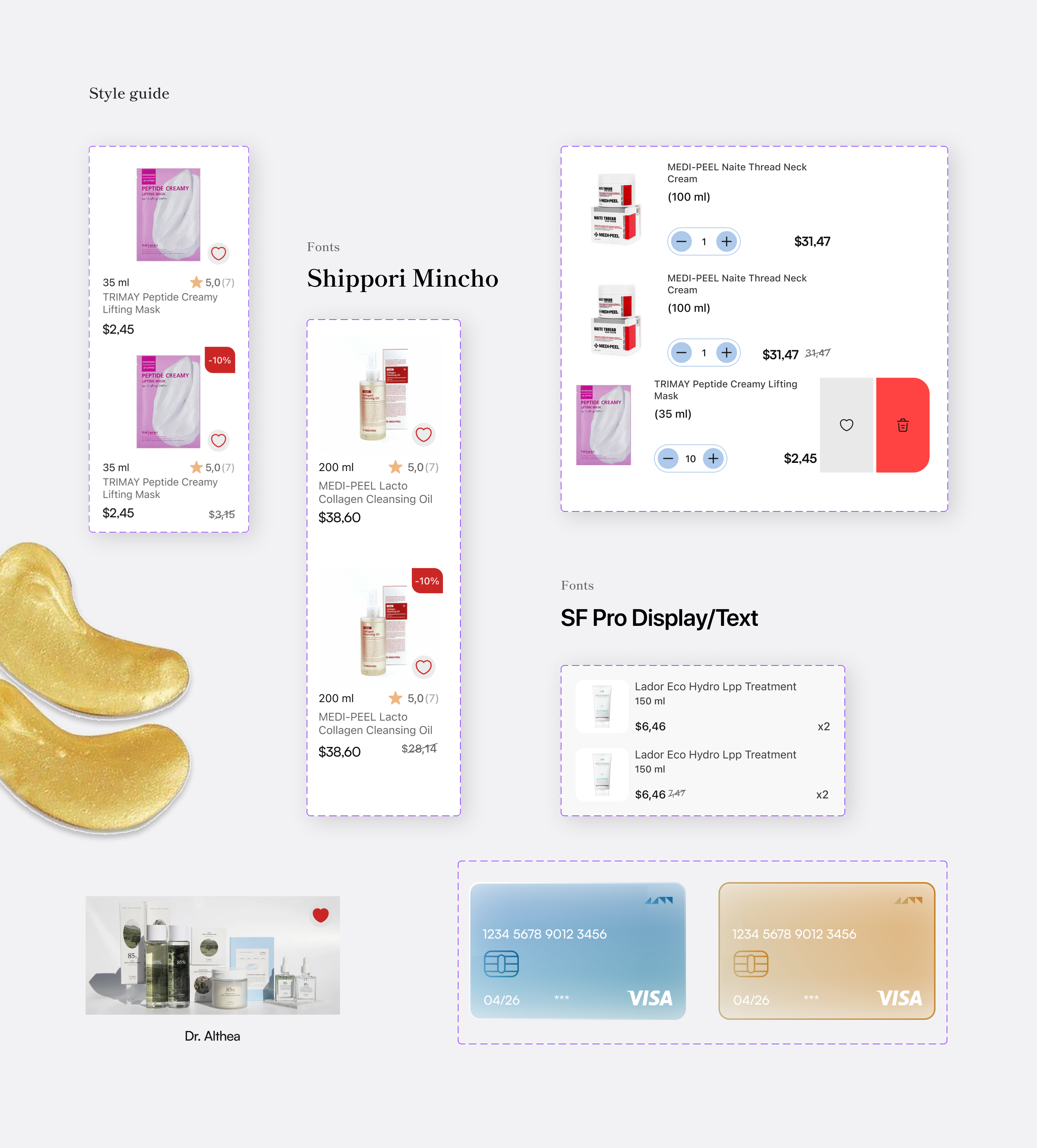 UX/UI/Mobile APP Korean Cosmetics Store — Изображение №8 — Интерфейсы на Dprofile