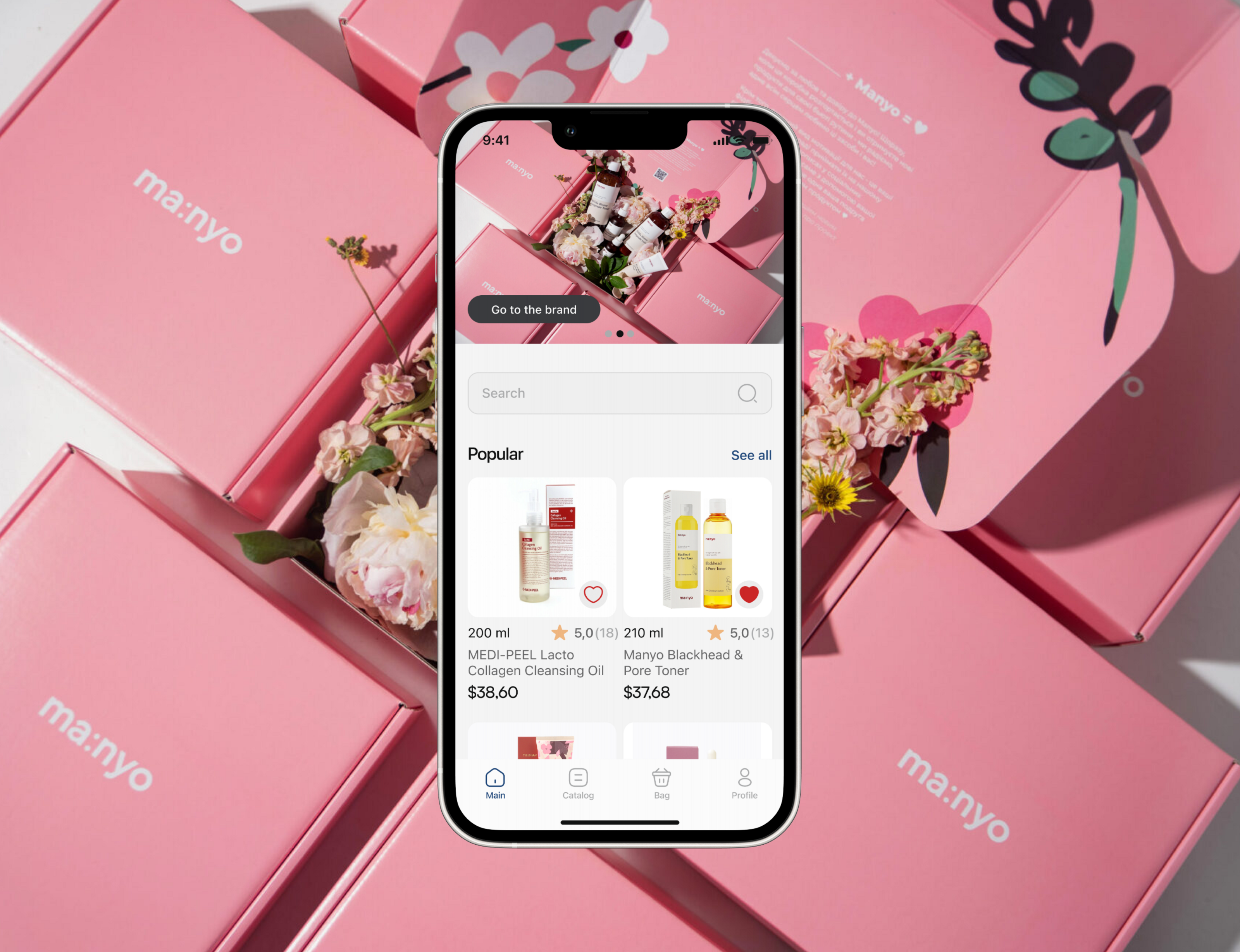 UX/UI/Mobile APP Korean Cosmetics Store — Изображение №1 — Интерфейсы на Dprofile