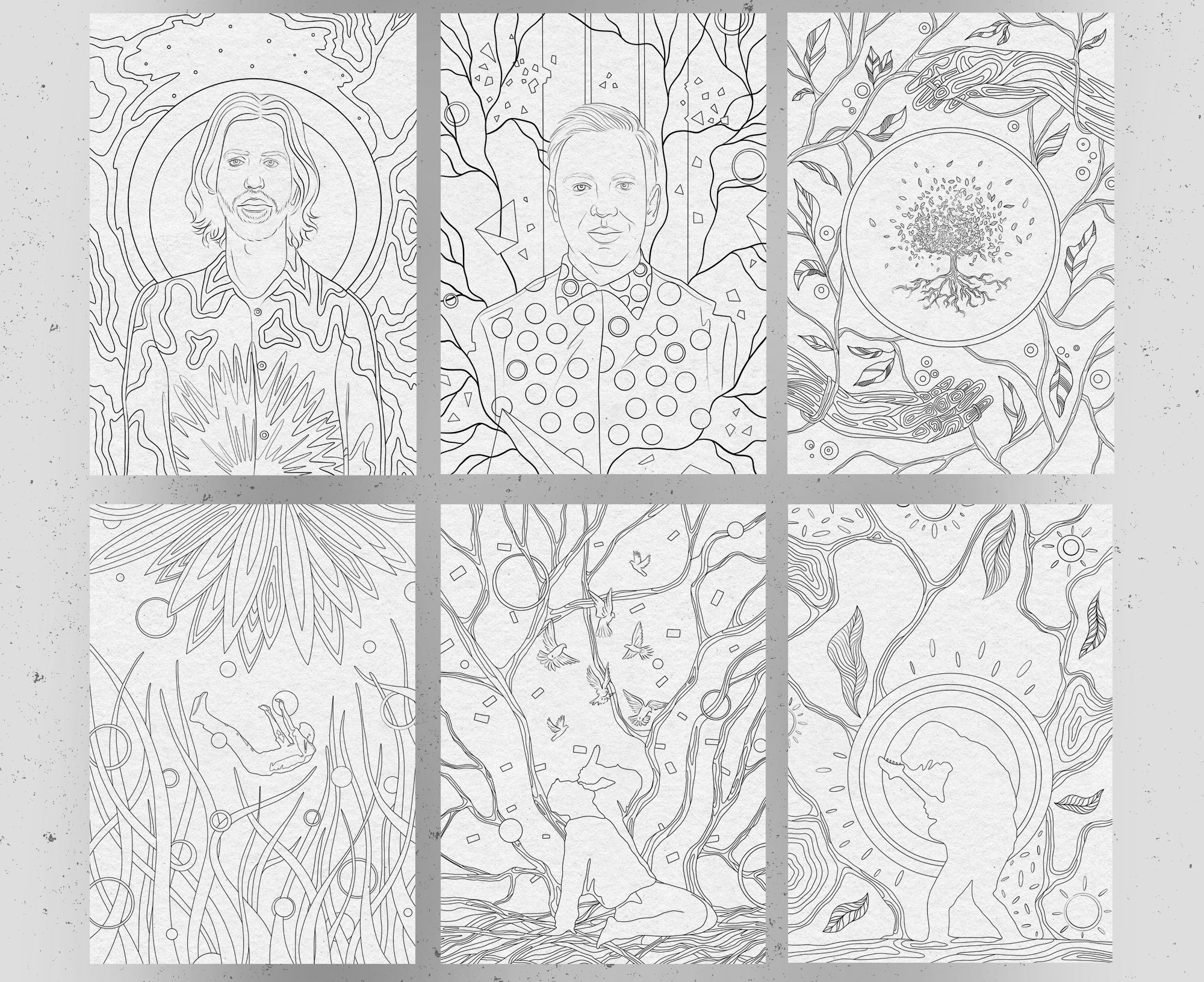 Imagine Dragons: Coloring Book #projectID — Изображение №4 — Иллюстрация, Графика на Dprofile