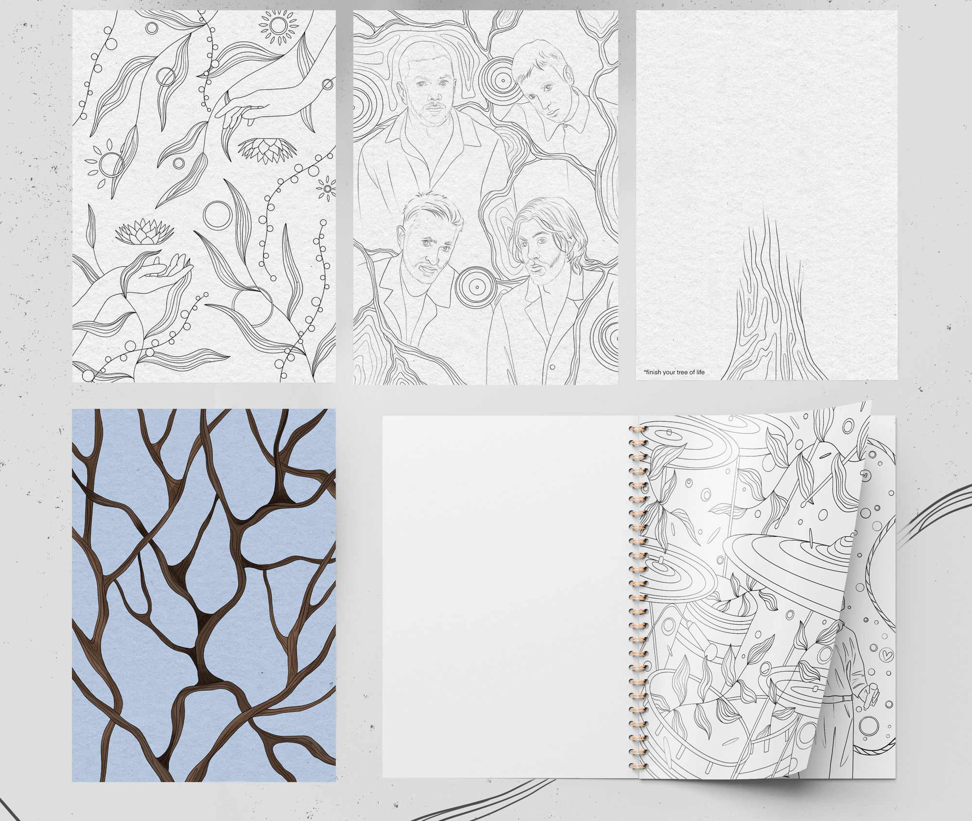 Imagine Dragons: Coloring Book #projectID — Изображение №7 — Иллюстрация, Графика на Dprofile