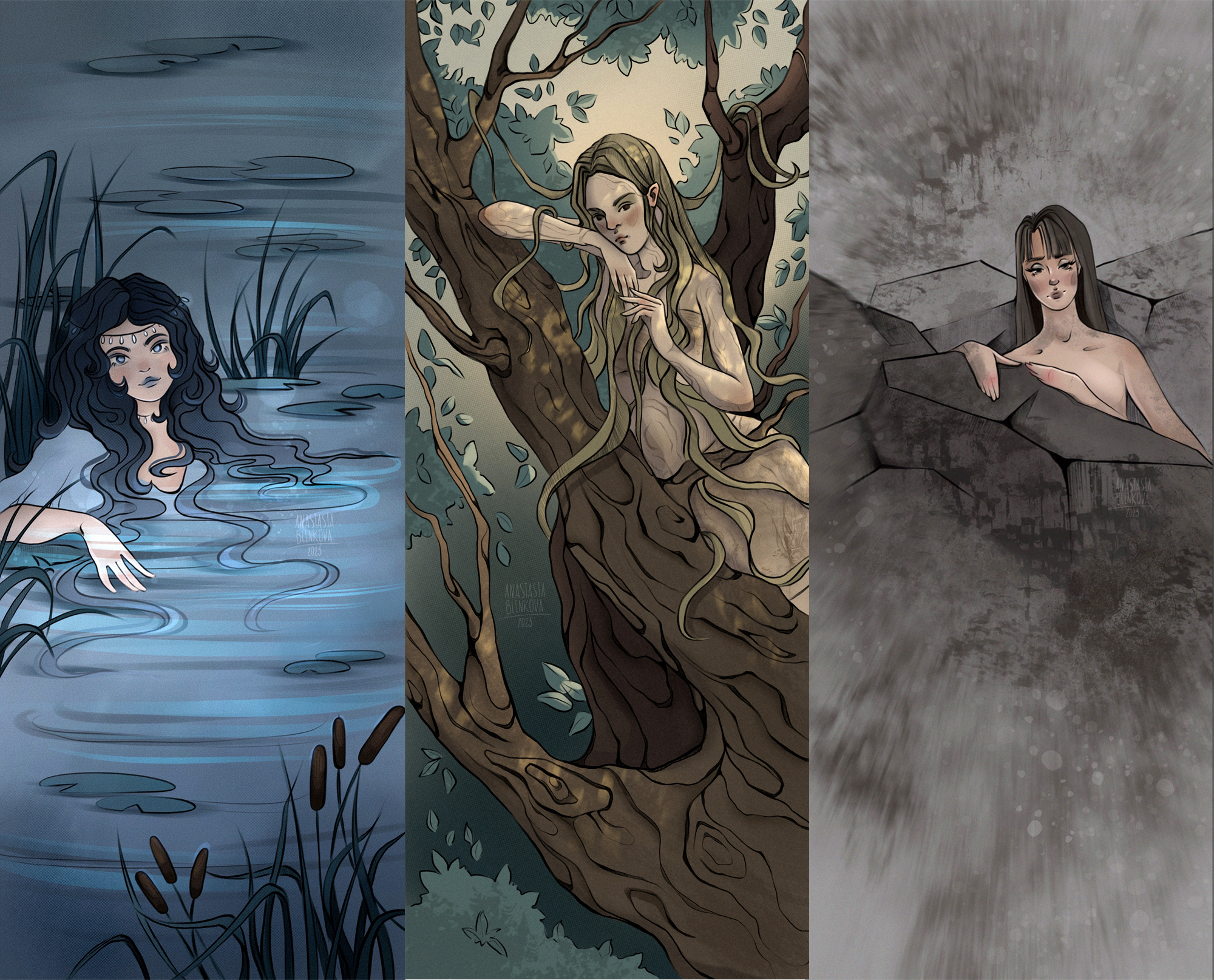 "Нимфы" — Изображение №11 — Иллюстрация на Dprofile