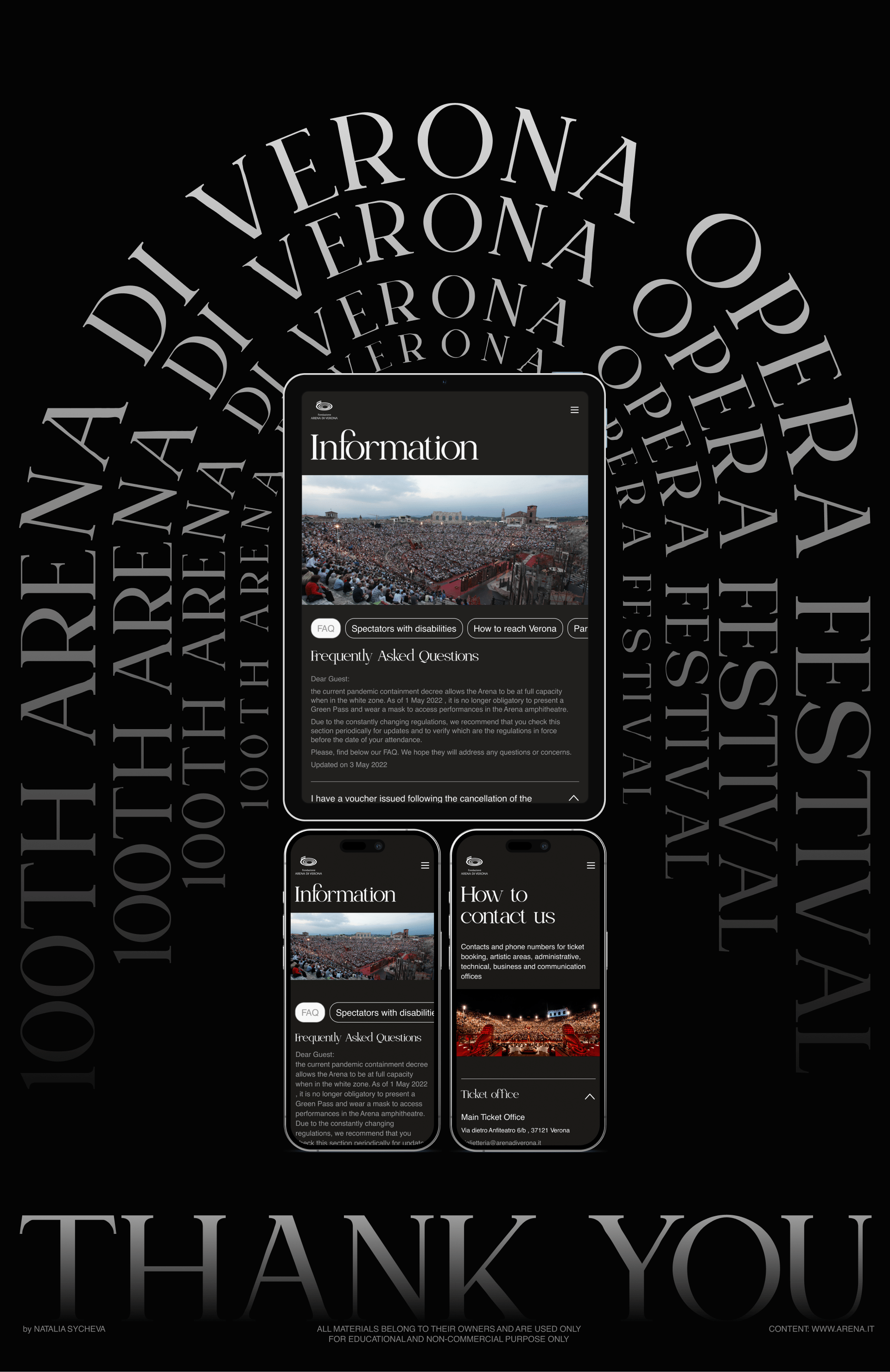 ARENA DI VERONA OPERA FESTIVAL | Corporate website — Изображение №9 — Интерфейсы на Dprofile