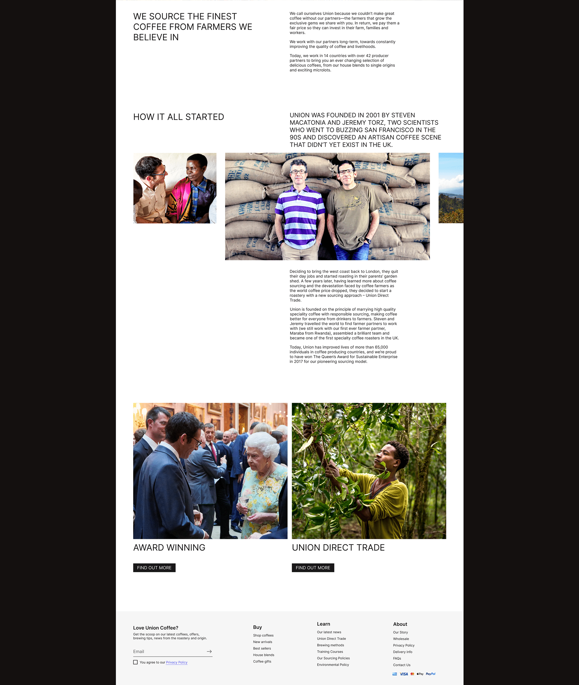 Union Hand-Roasted Coffee | E-commers redesign concept — Изображение №8 — Интерфейсы на Dprofile