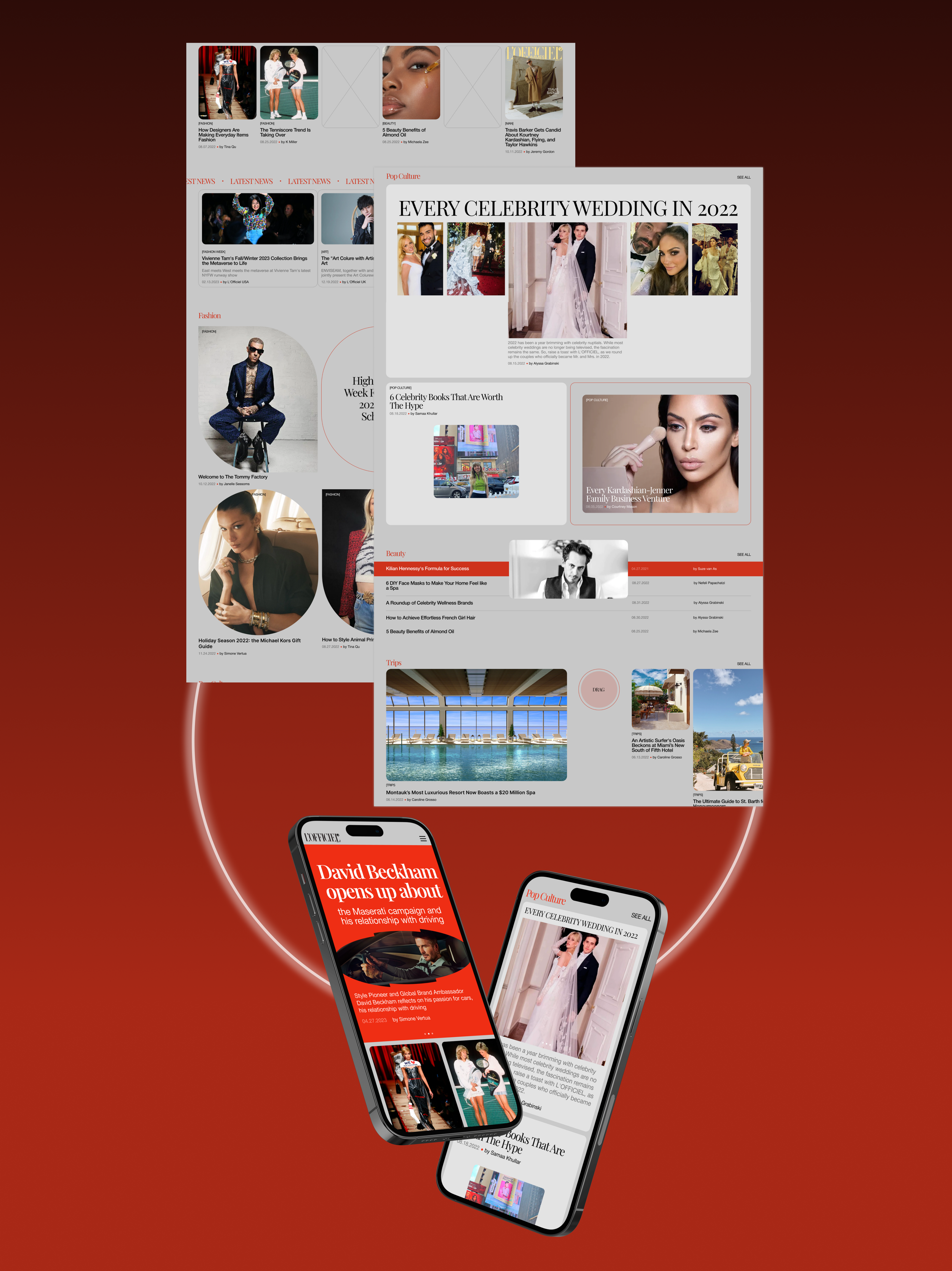 L'Officiel | News website redesign concept — Изображение №2 — Интерфейсы на Dprofile