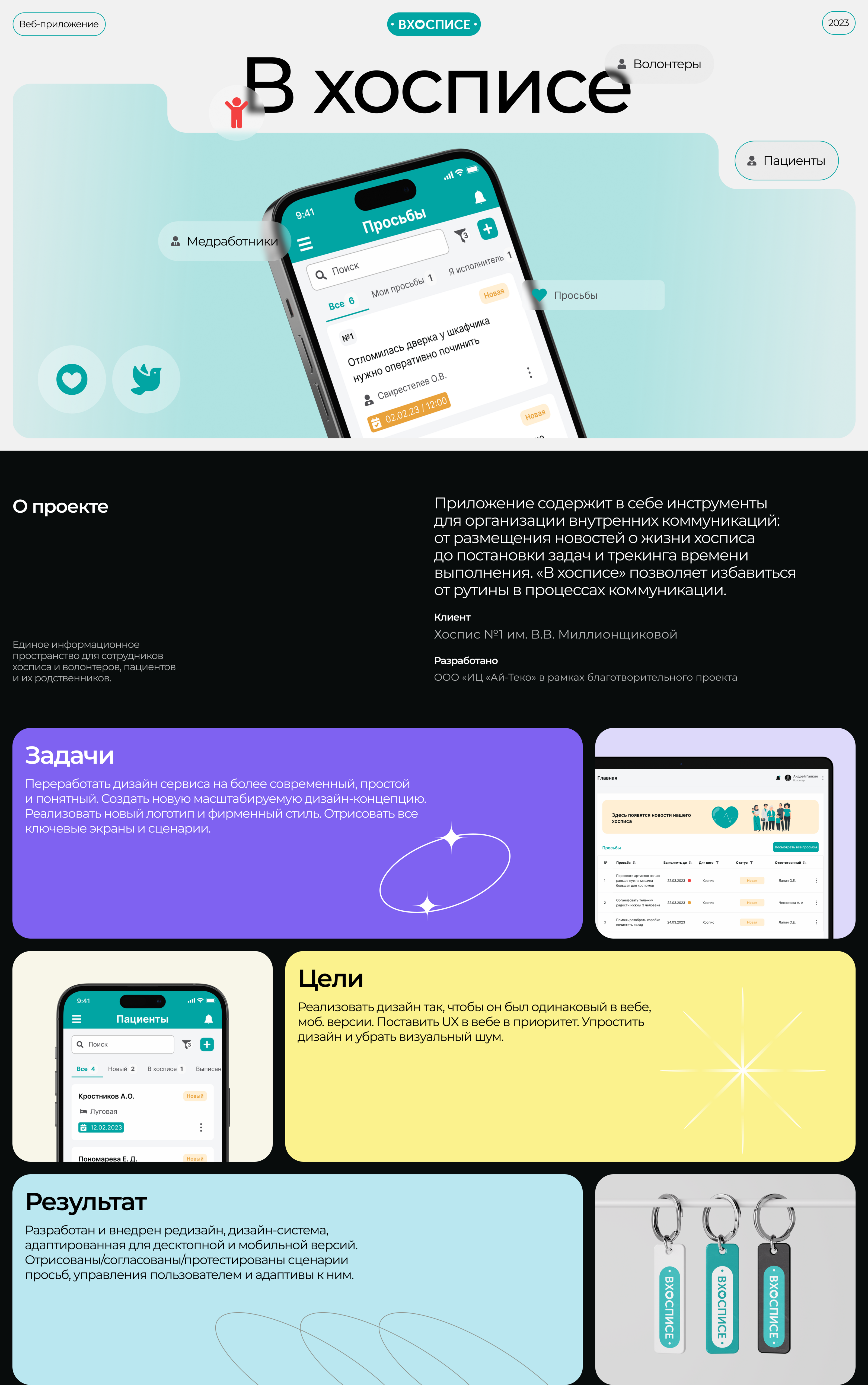 Веб-приложение «В хосписе» — Изображение №1 — Интерфейсы на Dprofile