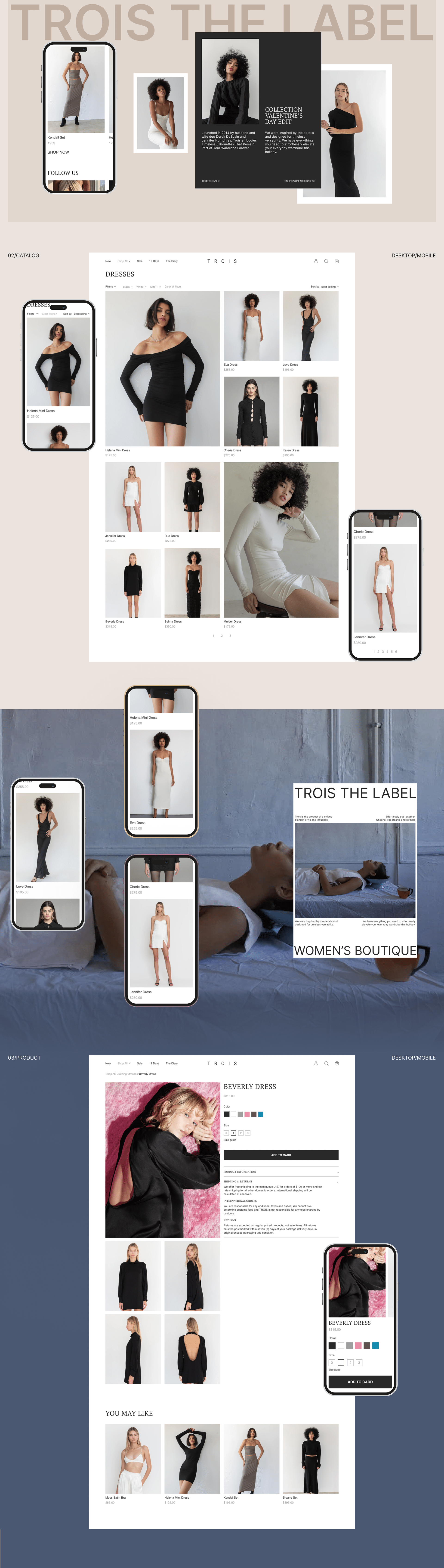 TROIS | E-commerce redesign — Изображение №2 — Интерфейсы на Dprofile