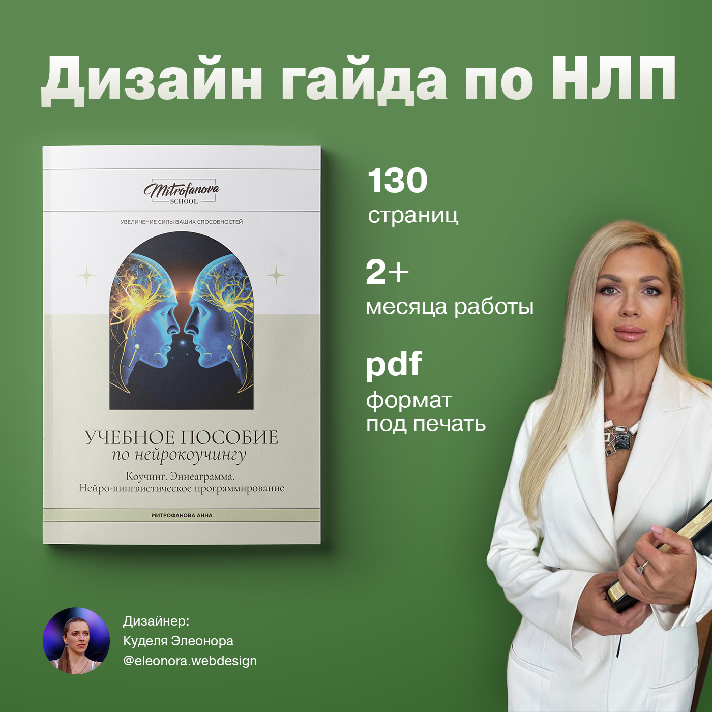 Дизайн пособия (гайда) по НЛП и психологии — Изображение №1 — Графика, Маркетинг на Dprofile