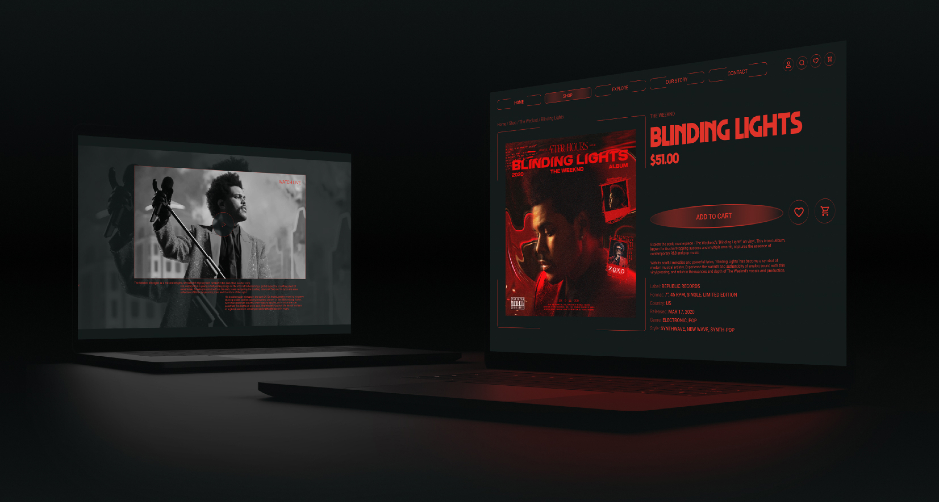 Vinyl Voyage — Изображение №8 — Интерфейсы, Брендинг на Dprofile