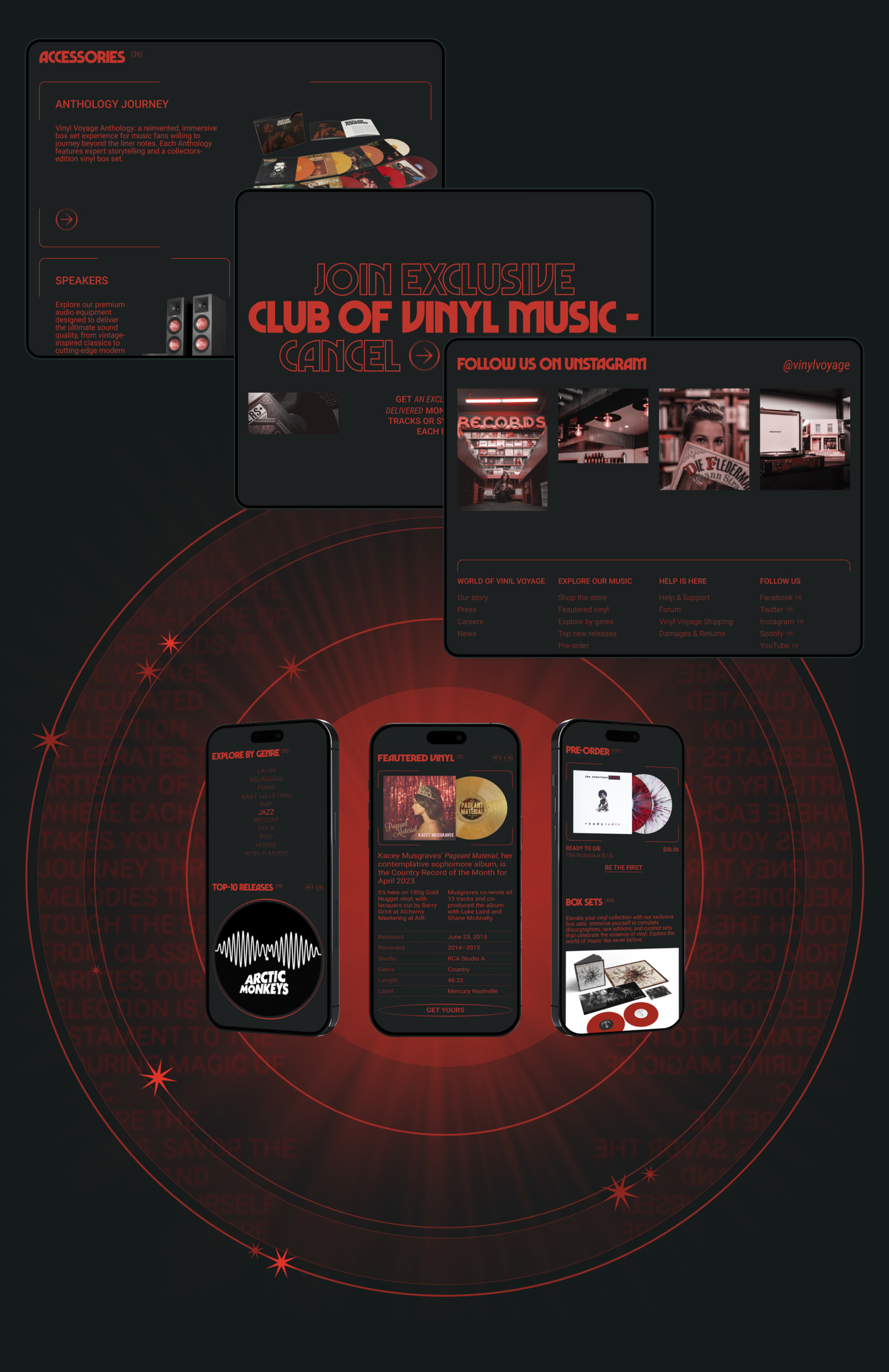 Vinyl Voyage — Изображение №4 — Интерфейсы, Брендинг на Dprofile