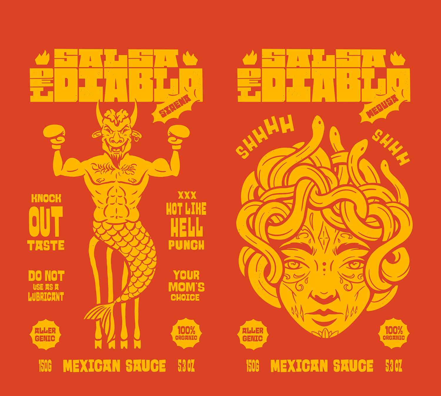 "Salsa del Diablo" packaging design — Изображение №4 — Брендинг, Иллюстрация на Dprofile