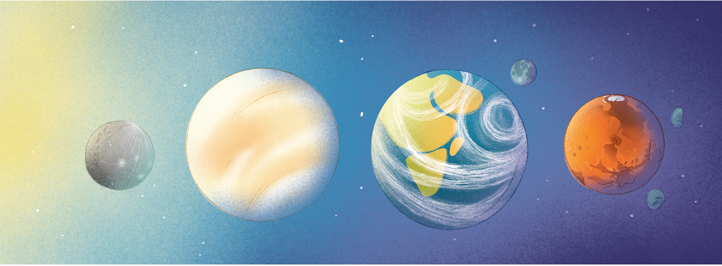 The solar system Kid's Non-fiction book — Изображение №5 — Иллюстрация, Графика на Dprofile