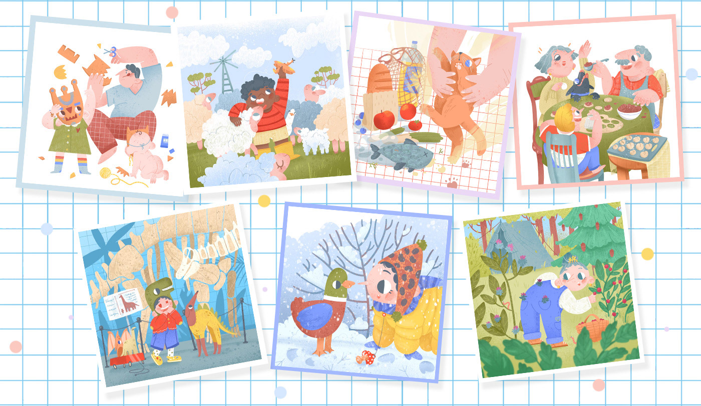 Childhood Week. A series of children's illustrations — Изображение №9 — Иллюстрация, Графика на Dprofile