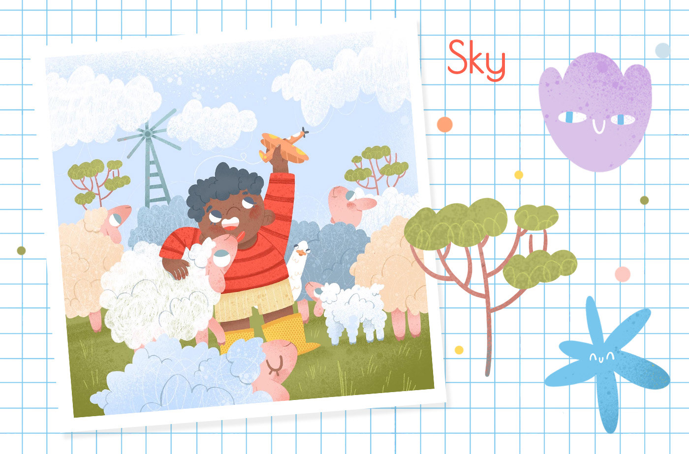 Childhood Week. A series of children's illustrations — Изображение №3 — Иллюстрация, Графика на Dprofile