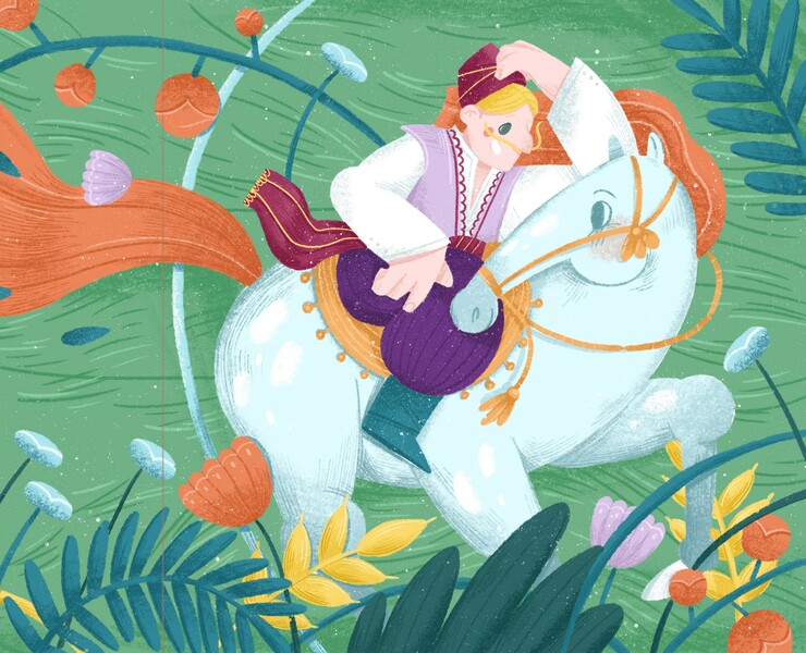 The Horse Walked Free. Children Book — Иллюстрация, Графика на Dprofile