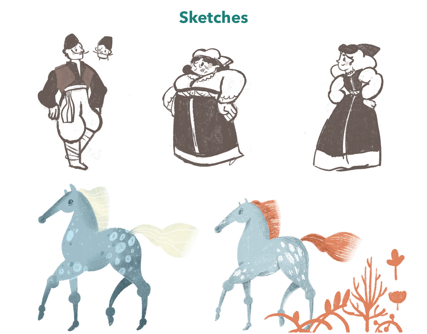 The Horse Walked Free. Children Book — Изображение №2 — Иллюстрация, Графика на Dprofile
