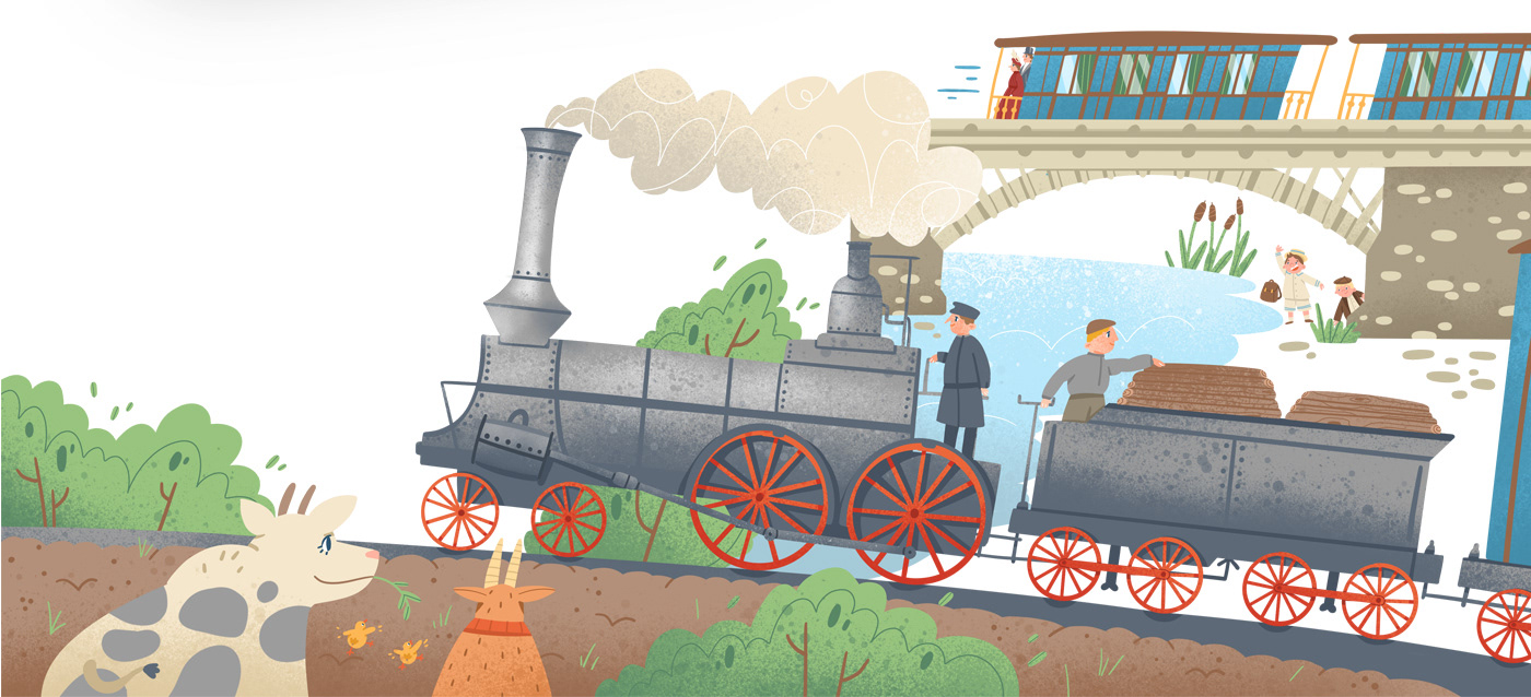 TRANSPORT Children's Non-fiction book — Изображение №3 — Иллюстрация, Графика на Dprofile