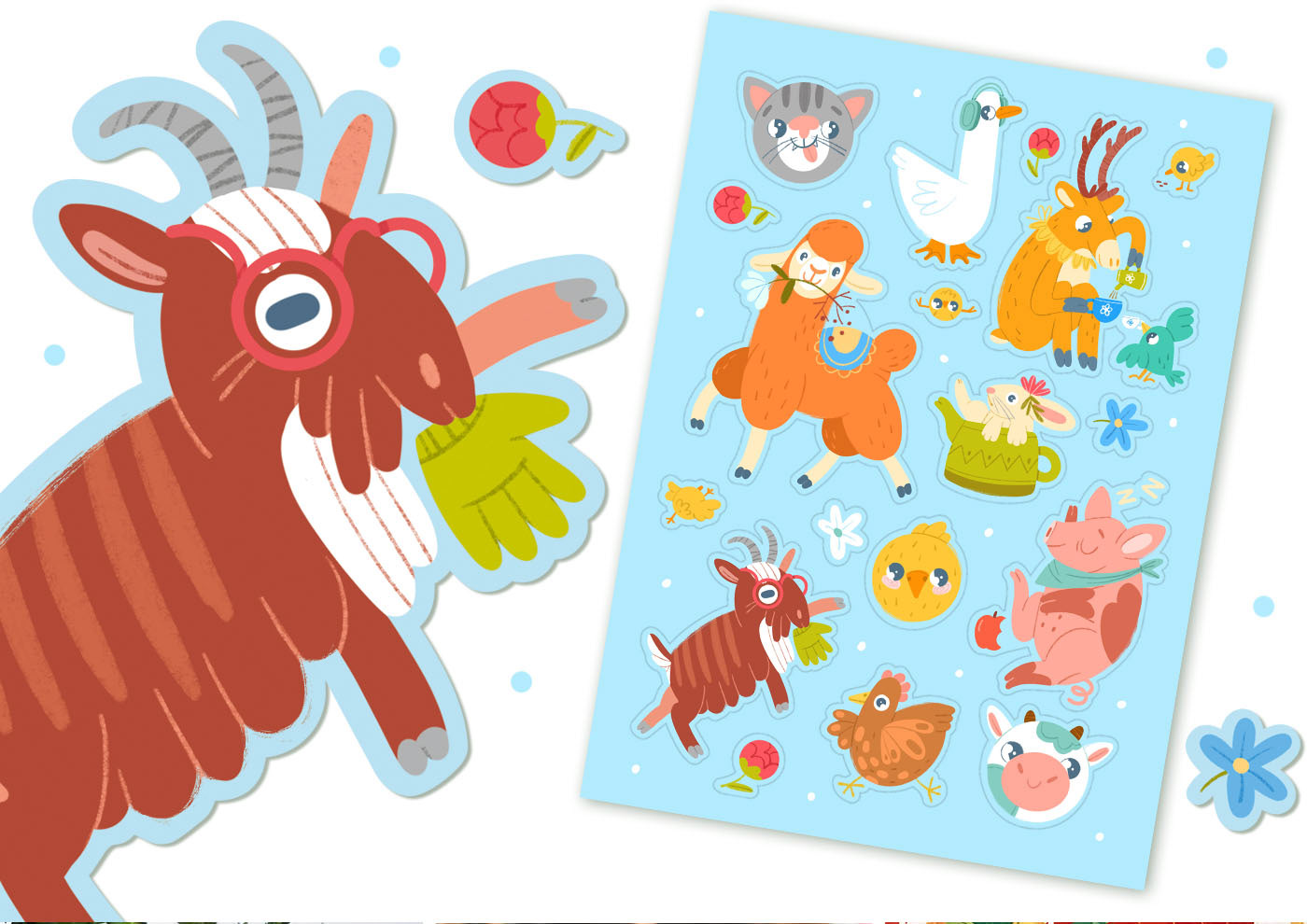 Farm Sticker Pack — Изображение №5 — Иллюстрация, Графика на Dprofile