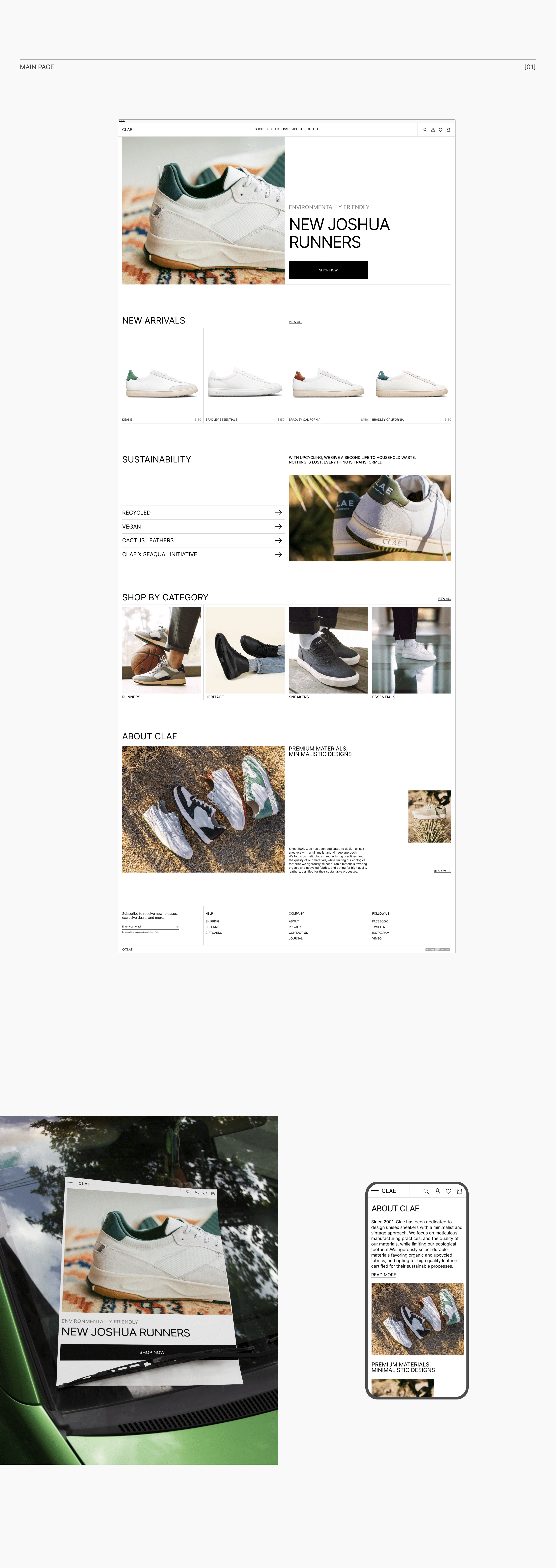 CLAE | E-commerce website redesign — Изображение №3 — Интерфейсы на Dprofile