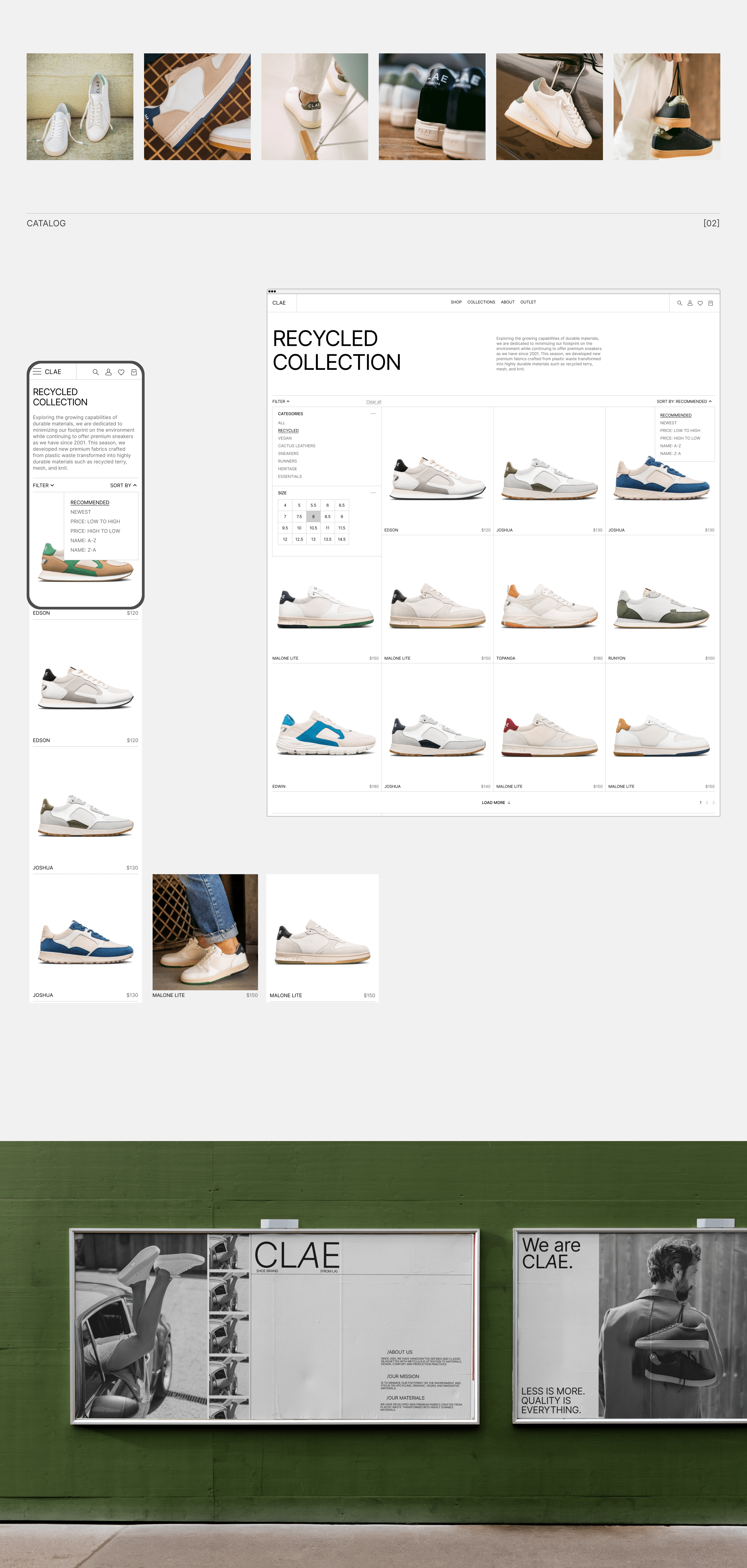 CLAE | E-commerce website redesign — Изображение №4 — Интерфейсы на Dprofile