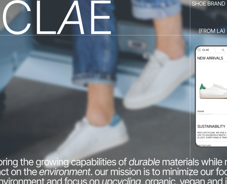 CLAE | E-commerce website redesign на Dprofile