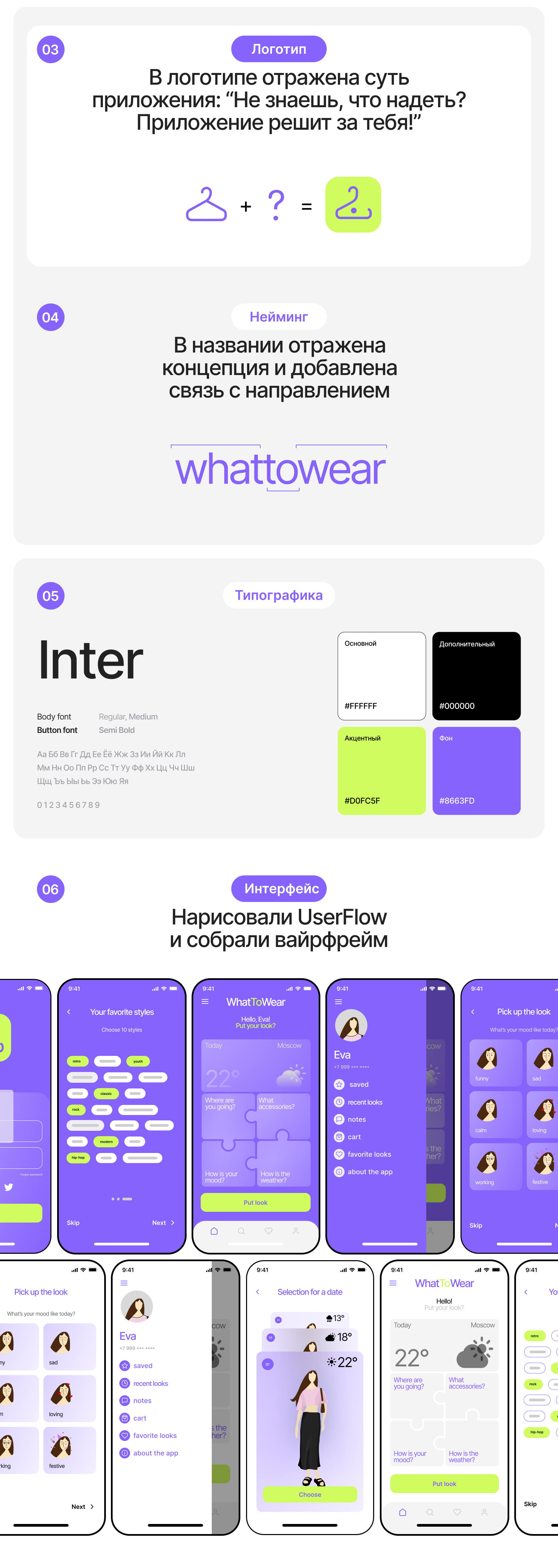 WhatToWear — Изображение №2 — Интерфейсы, Иллюстрация на Dprofile
