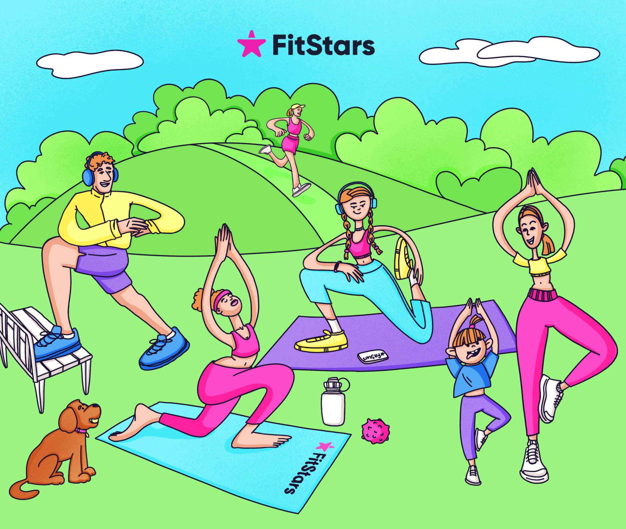 FitStars Дизайн персонажа | Дизайн упаковки | Иллюстрация — Изображение №1 — Брендинг, Иллюстрация на Dprofile