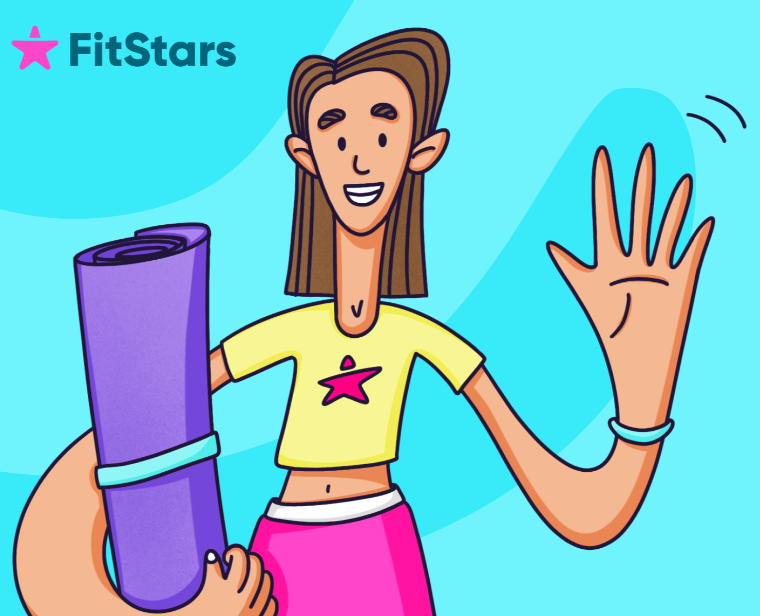 FitStars Дизайн персонажа | Дизайн упаковки | Иллюстрация — Брендинг, Иллюстрация на Dprofile
