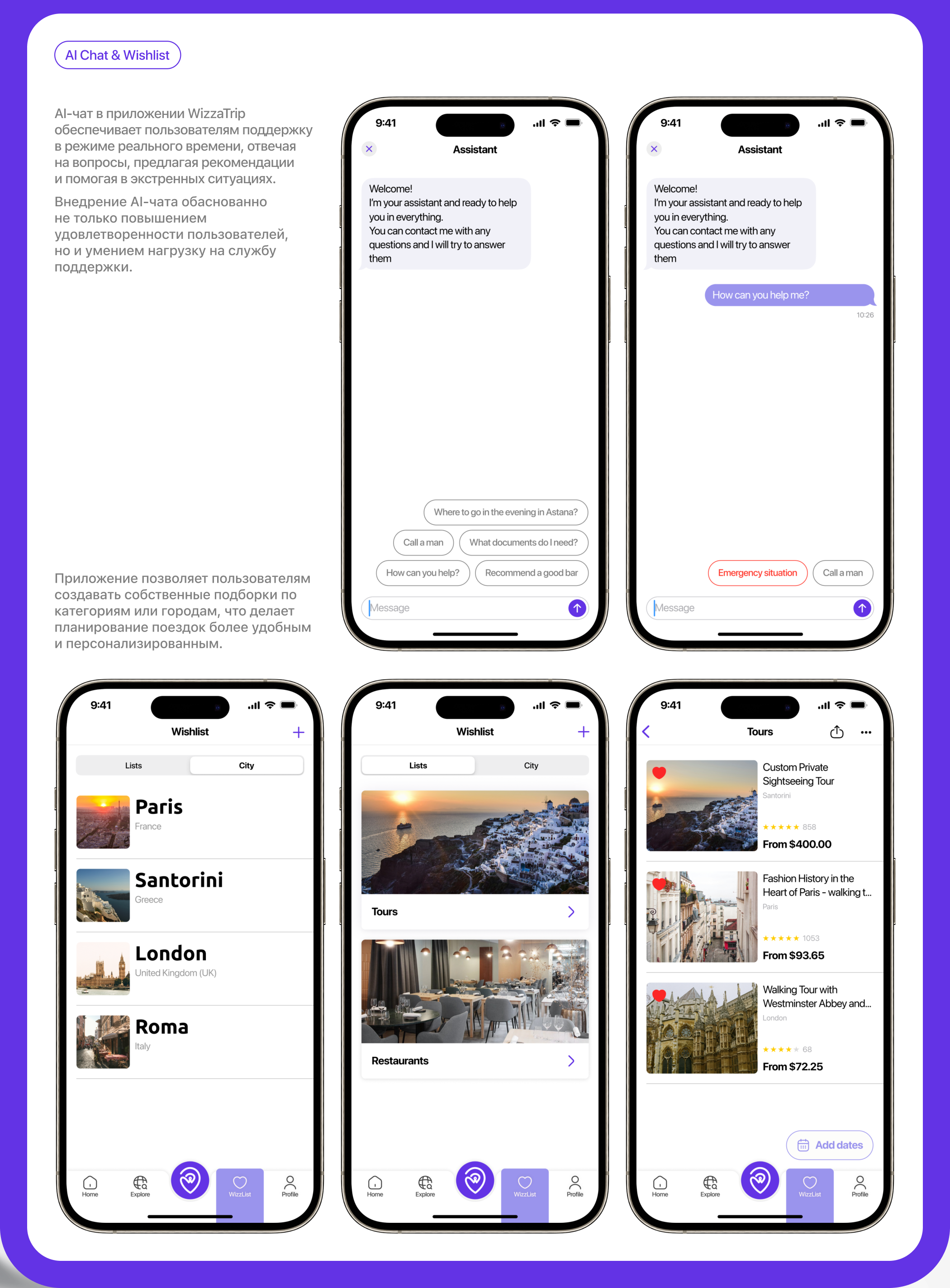 🌎 WizzaTrip | Travel App — Изображение №15 — Интерфейсы, Маркетинг на Dprofile