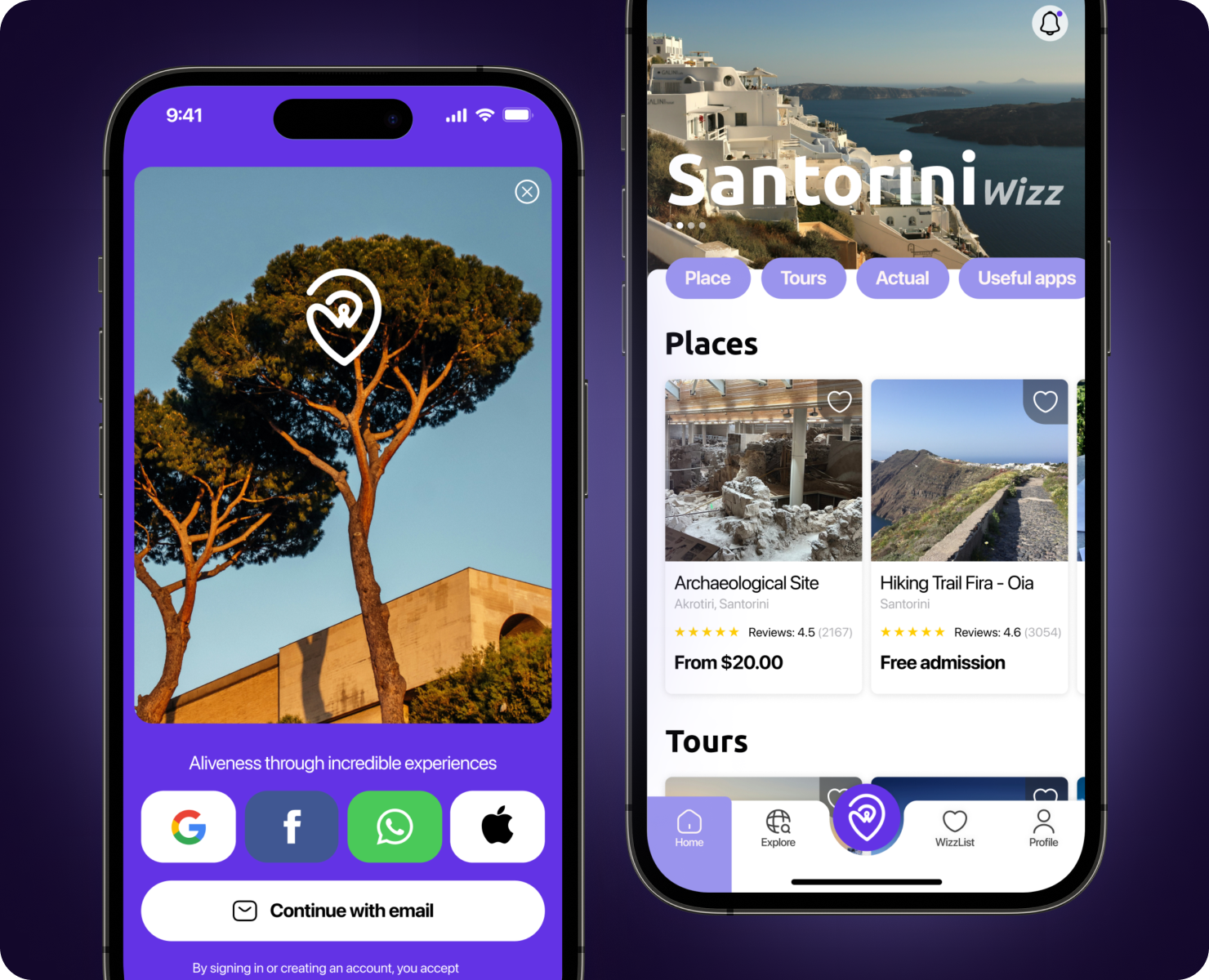 🌎 WizzaTrip | Travel App — Интерфейсы, Маркетинг на Dprofile
