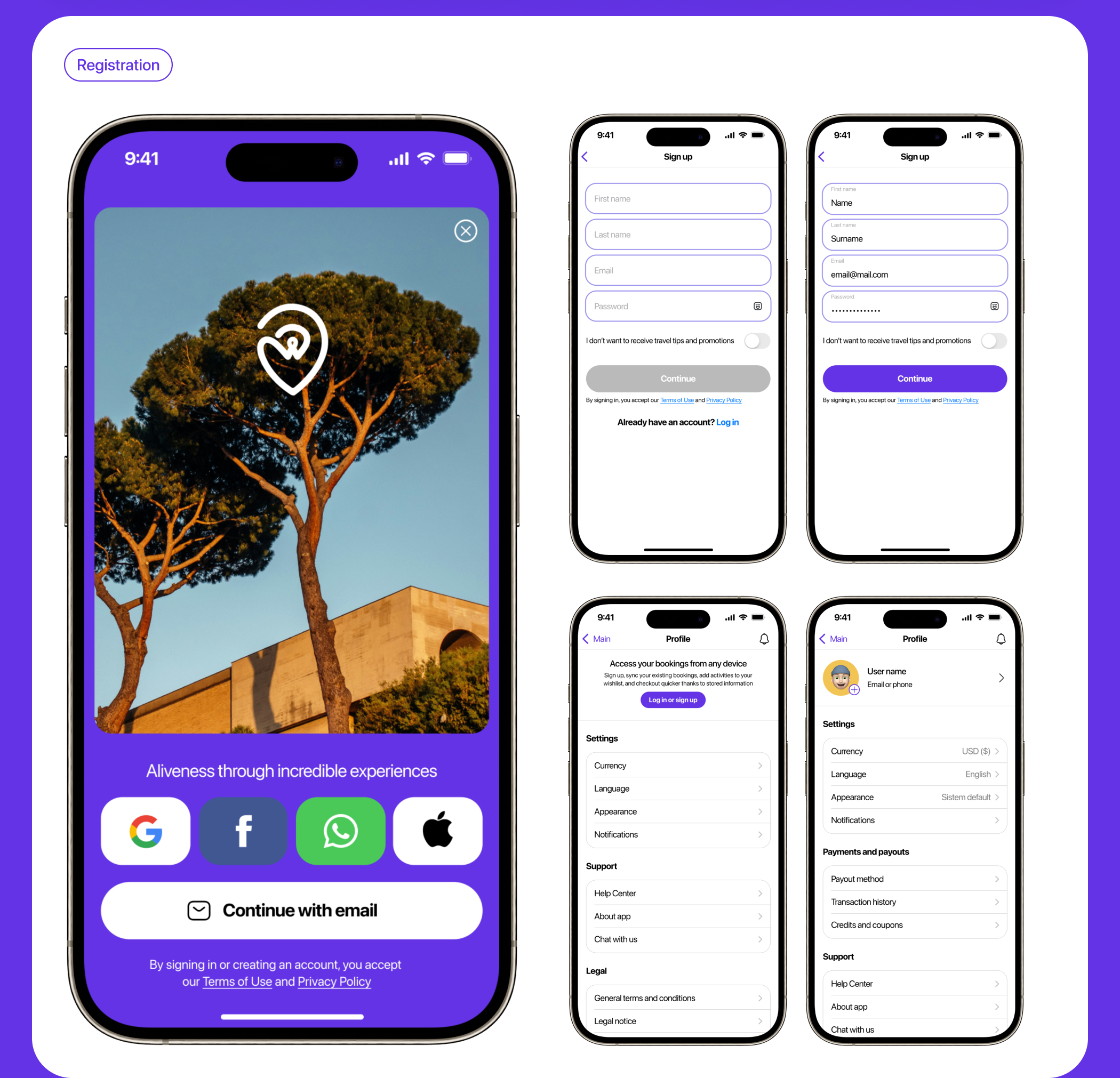 🌎 WizzaTrip | Travel App — Изображение №10 — Интерфейсы, Маркетинг на Dprofile