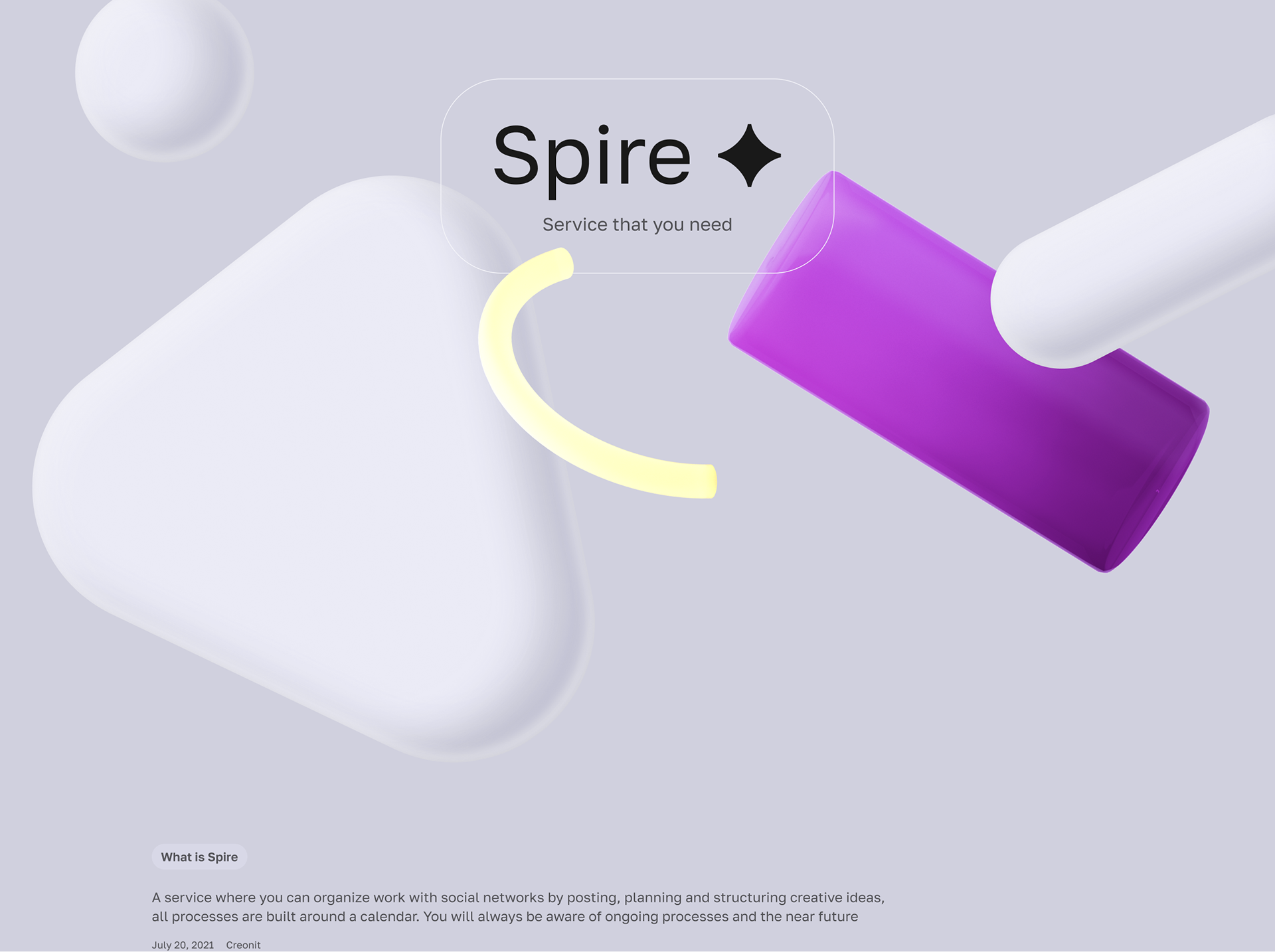 Spire — Изображение №1 — Интерфейсы, 3D на Dprofile