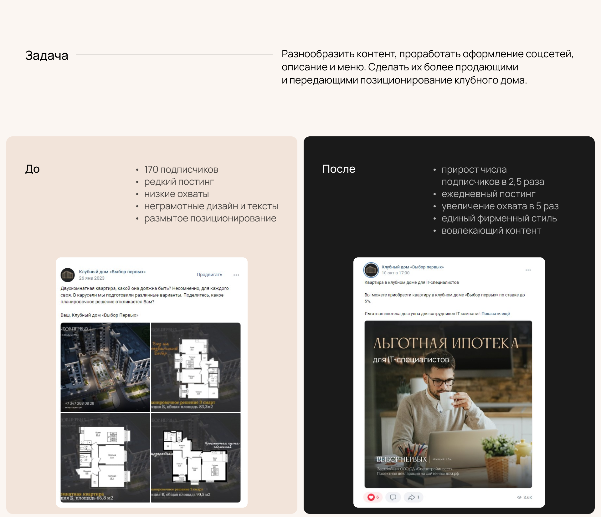 SMM продвижение ЖК «Выбор первых» — Изображение №3 — Брендинг, Маркетинг на Dprofile