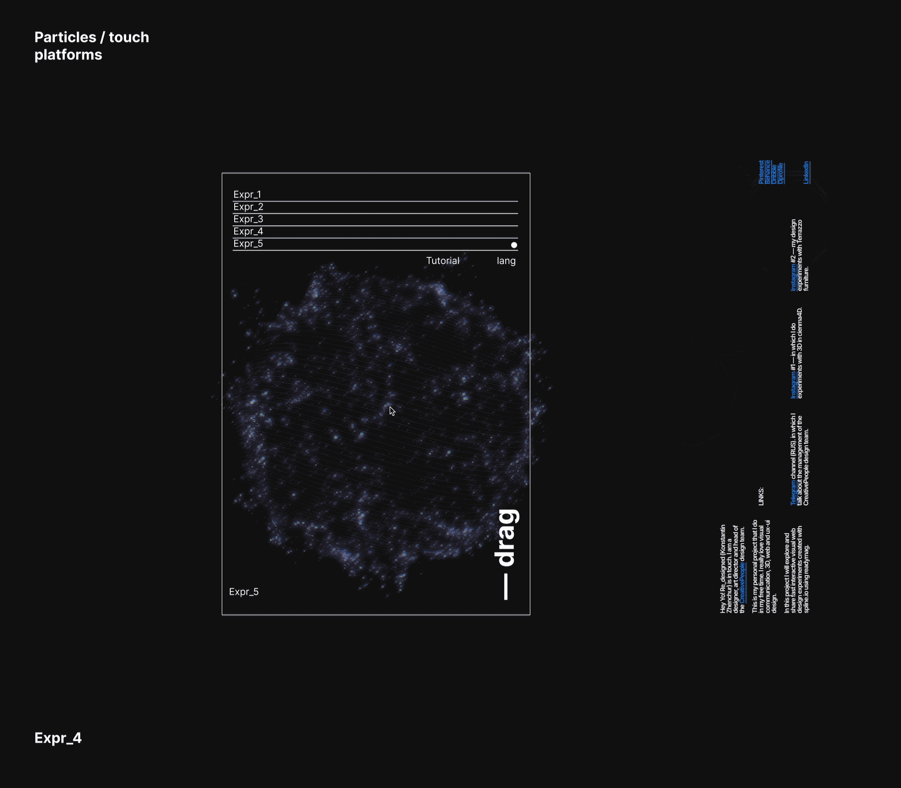 Readymag x Spline.design — Изображение №9 — Интерфейсы, Анимация на Dprofile