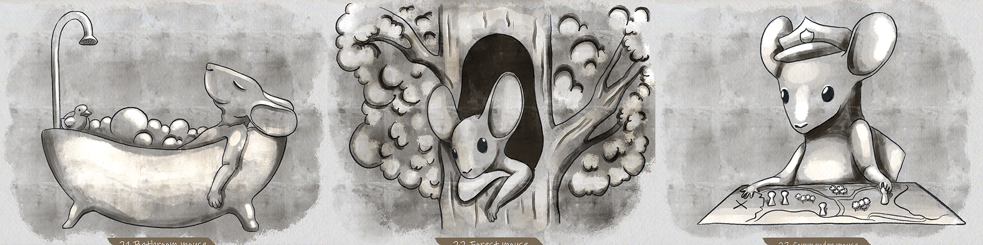 Открытки Mousetober Часть 3/3 — Изображение №3 — Брендинг, Иллюстрация на Dprofile