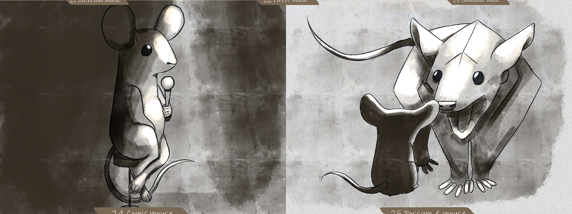 Открытки Mousetober Часть 3/3 — Изображение №4 — Брендинг, Иллюстрация на Dprofile