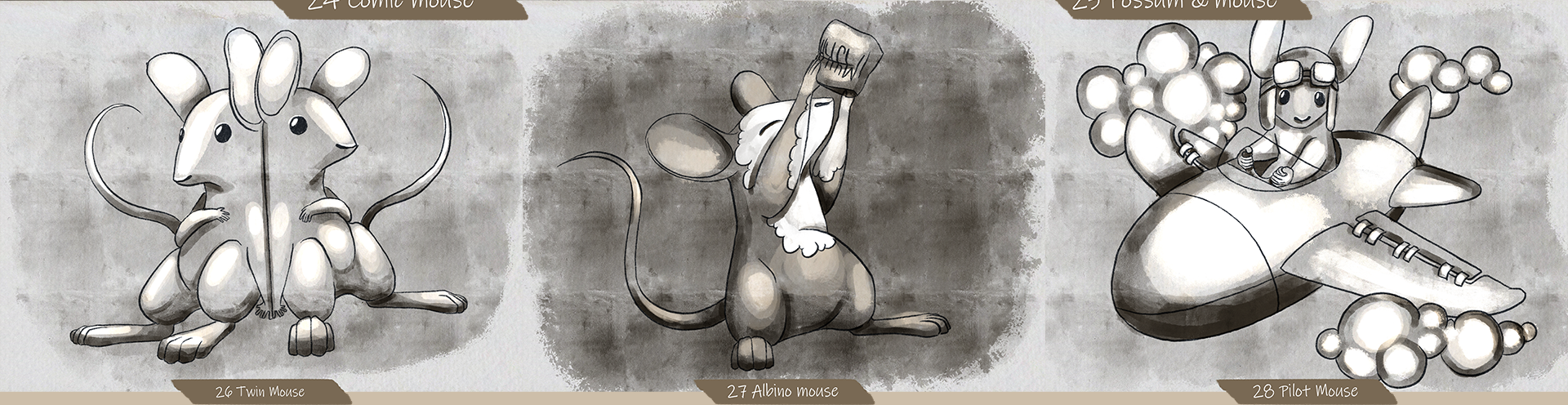 Открытки Mousetober Часть 3/3 — Изображение №5 — Брендинг, Иллюстрация на Dprofile