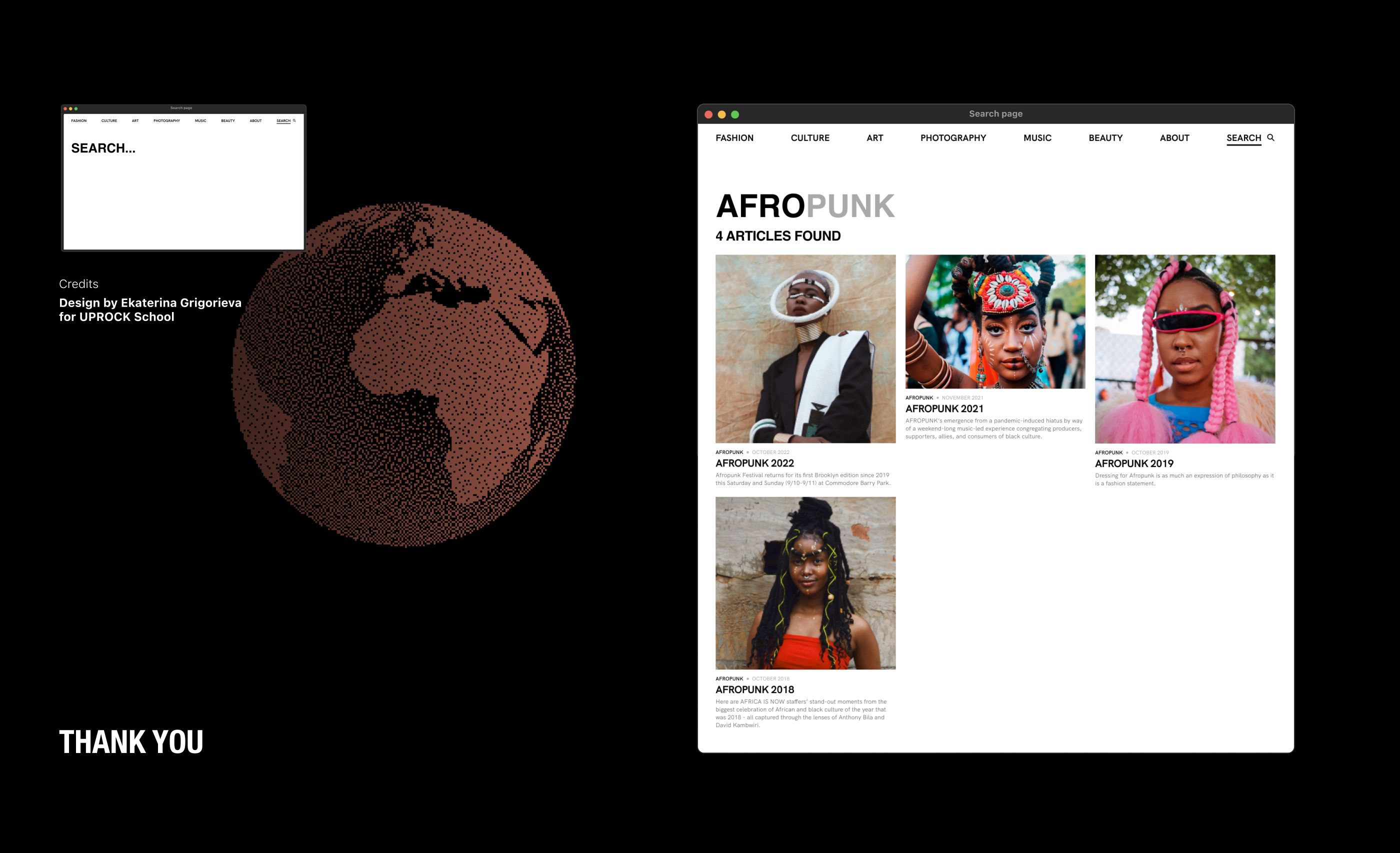 AFRICA IS NOW MAGAZINE WEBSITE CONCEPT — Изображение №9 — Интерфейсы на Dprofile