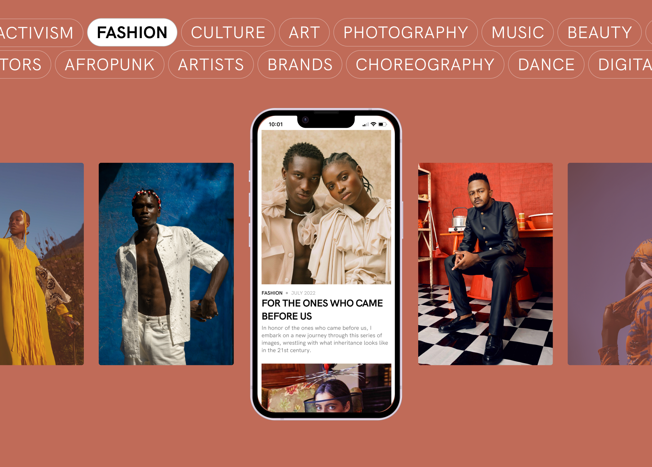 AFRICA IS NOW MAGAZINE WEBSITE CONCEPT — Изображение №4 — Интерфейсы на Dprofile