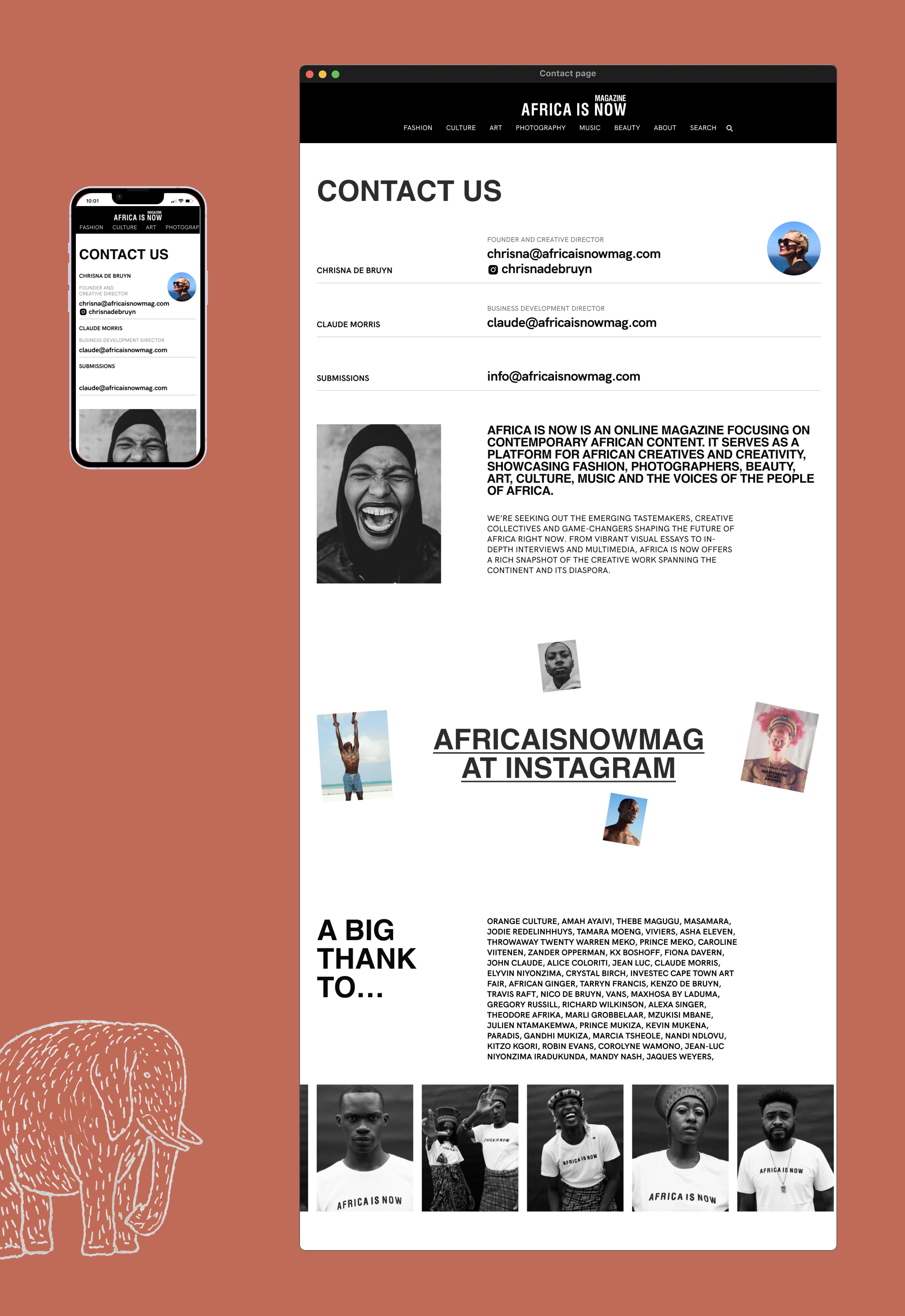 AFRICA IS NOW MAGAZINE WEBSITE CONCEPT — Изображение №8 — Интерфейсы на Dprofile