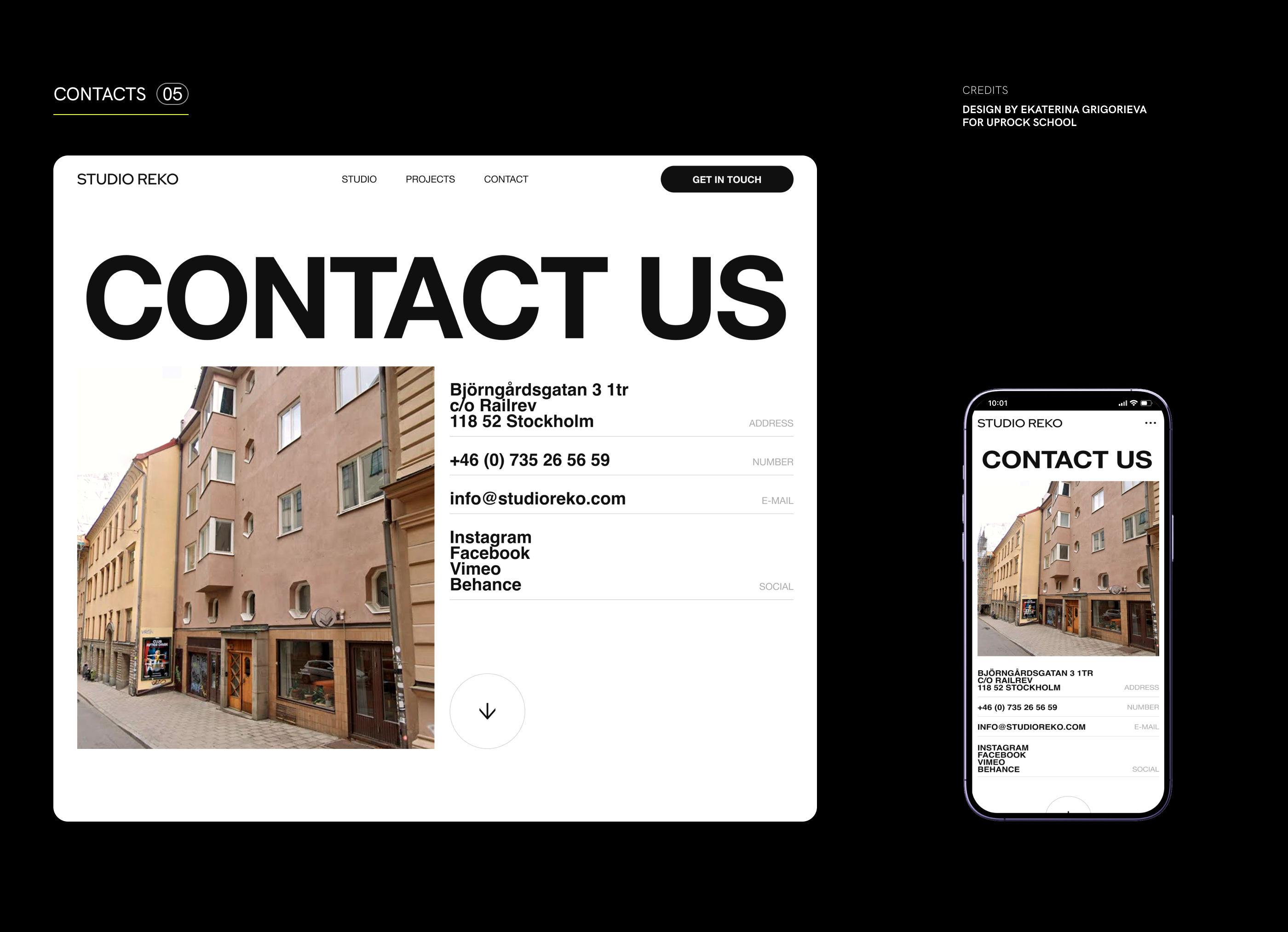 STUDIO REKO WEBSITE CONCEPT — Изображение №7 — Интерфейсы на Dprofile