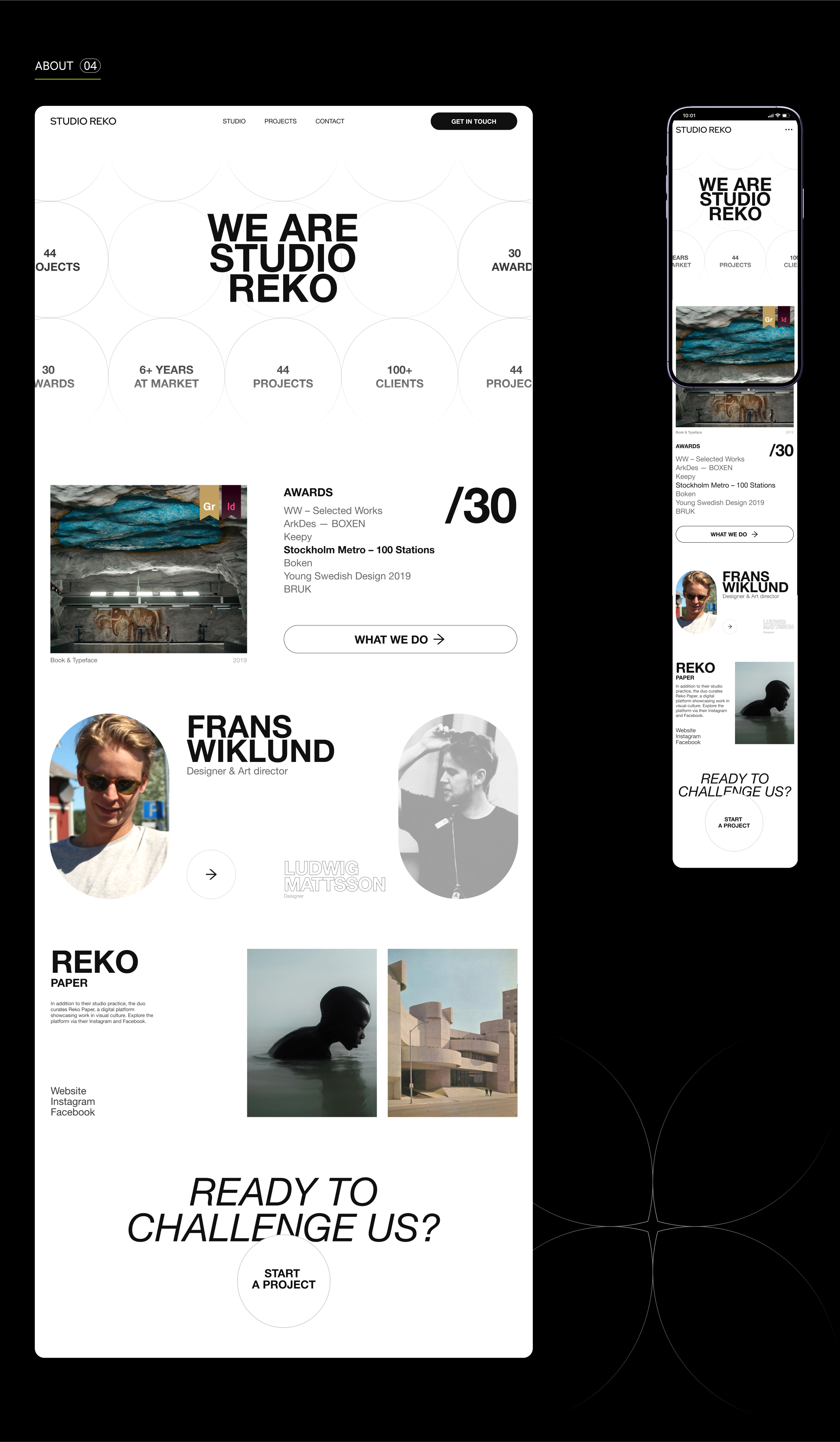 STUDIO REKO WEBSITE CONCEPT — Изображение №6 — Интерфейсы на Dprofile