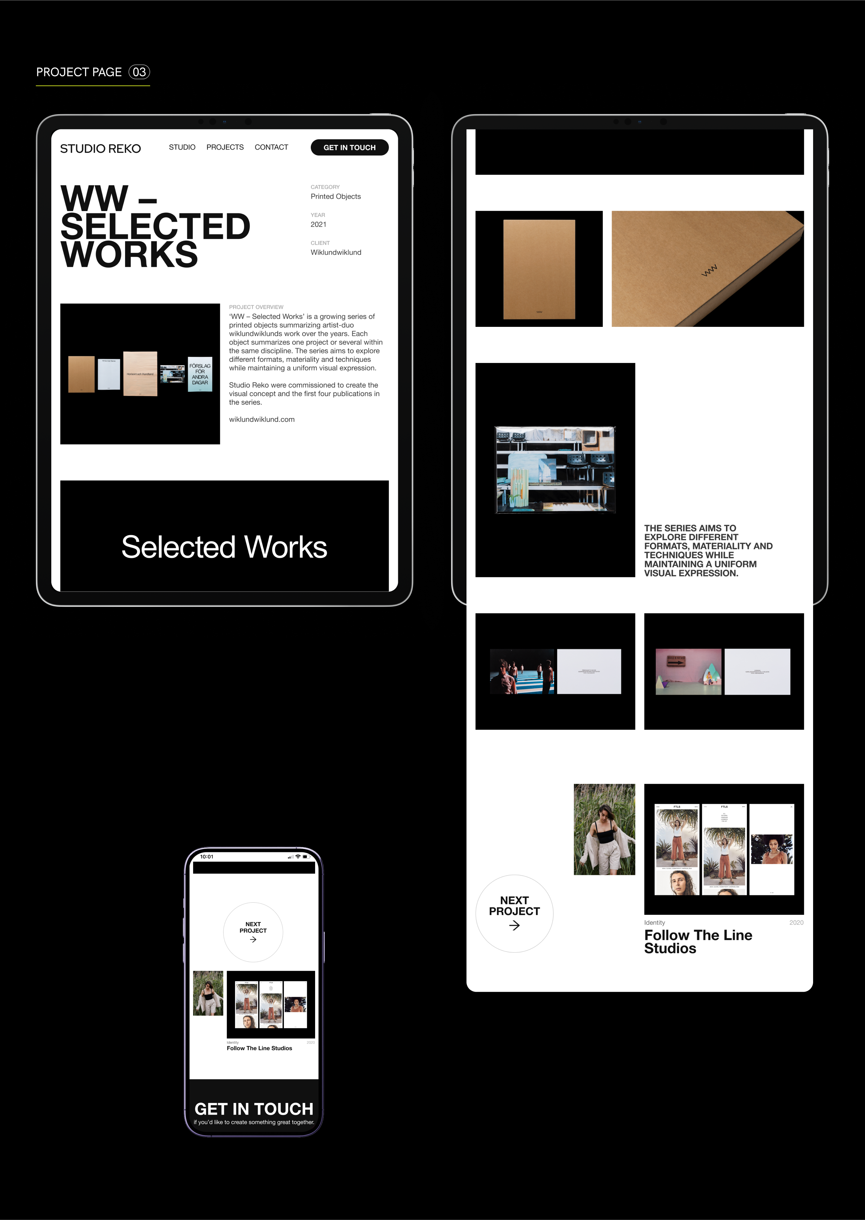 STUDIO REKO WEBSITE CONCEPT — Изображение №4 — Интерфейсы на Dprofile