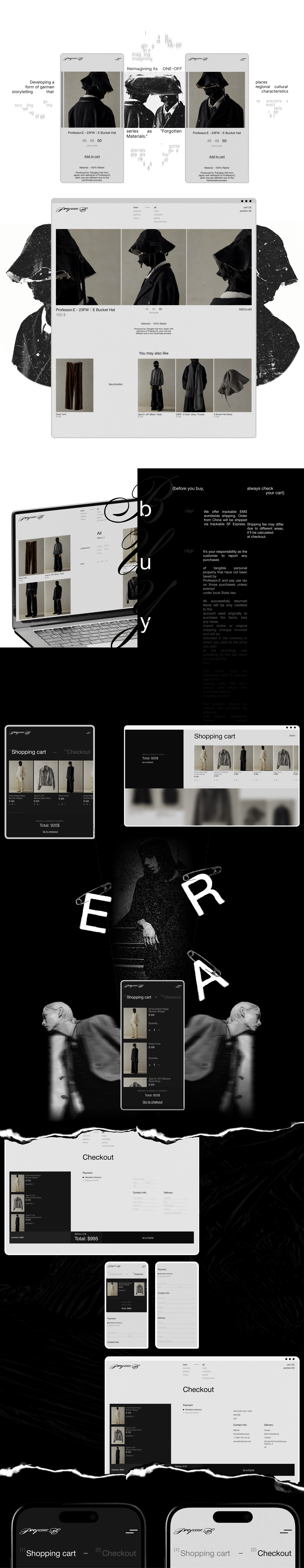 Professor. E | E-commerce — Изображение №3 — Интерфейсы на Dprofile